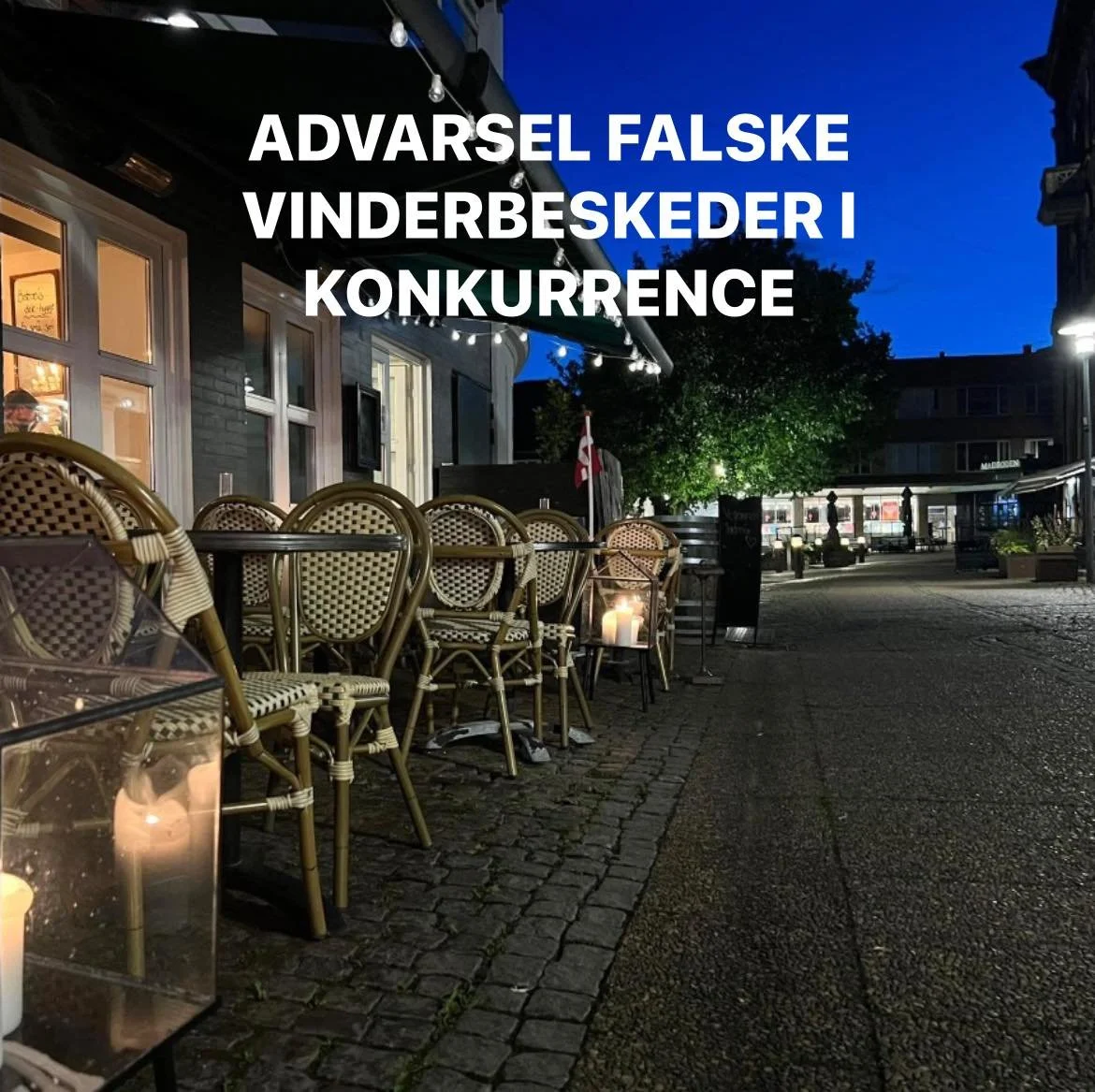 ADVARSEL FALSKE VINDERBESKEDER

Vi er netop blevet gjort opm&aelig;rksom p&aring; at der florerer falske beskeder der ligner de er sendt fra vores konto. At man har vundet og skal indtaste sine oplysninger online og bekr&aelig;fte med MitId. 

Vi tr&
