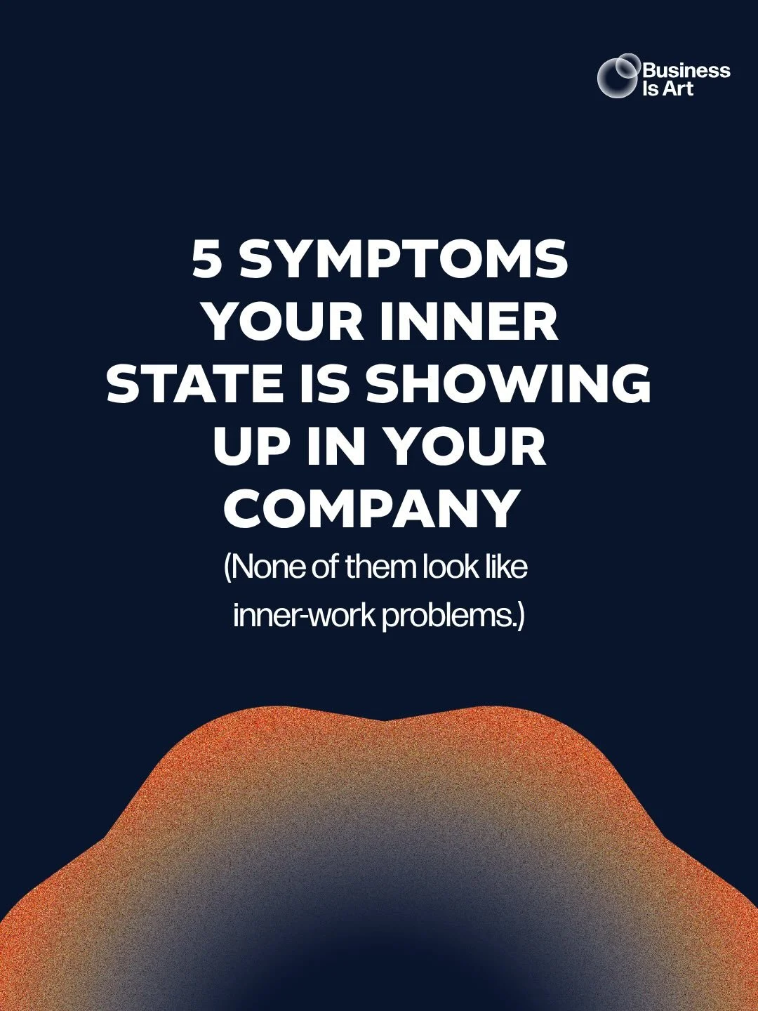 The company is the mirror.

What you see in your team, your culture, your decisions &mdash; it&rsquo;s a downstream expression of what&rsquo;s happening upstream.

In you. 

This isn&rsquo;t about blame. It&rsquo;s about leverage. 

Free guide to sta