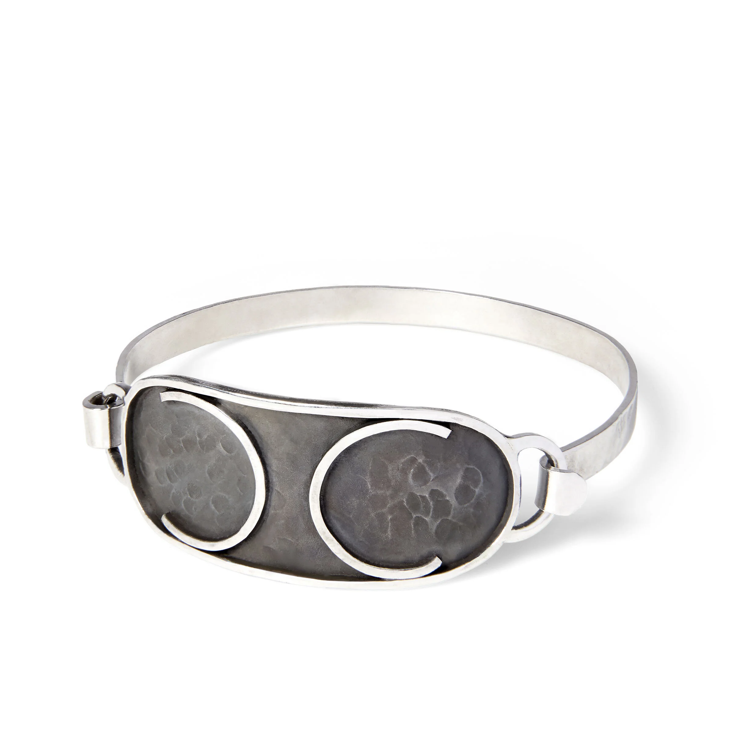 Hand fabricated silver bracelet made in San Francisco by Denise Heffernan