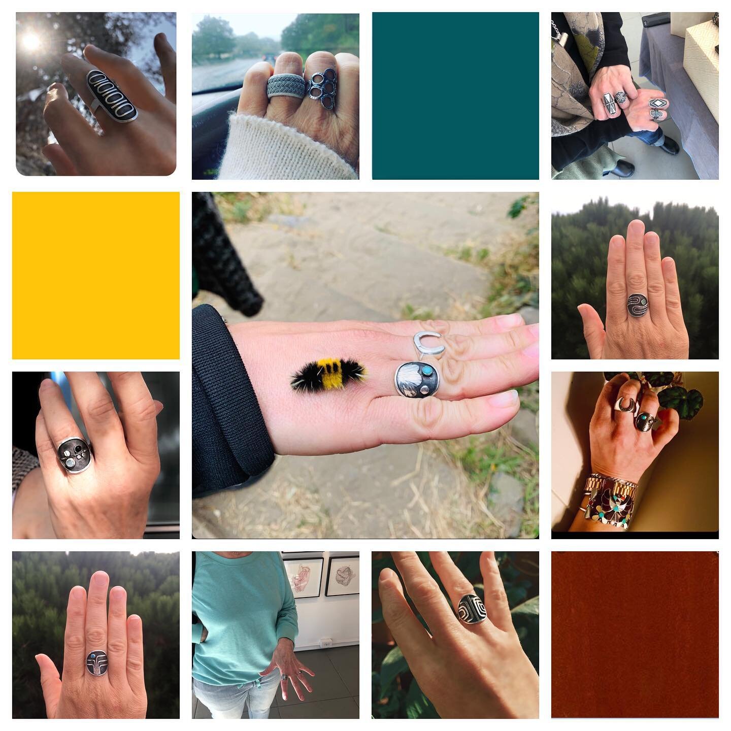 Wow! I really love this!💖
Thank you for sending your #ringselfie!🙏👋📸 ✨
It&rsquo;s the coolest thing to see you wearing the rings I&rsquo;ve made!!
☺️✨💖✨
.
*cannot be held responsible if they attract fuzzy creatures* 🐛😂
.
.
.
.
.
.
.
.
.
.
.
.
