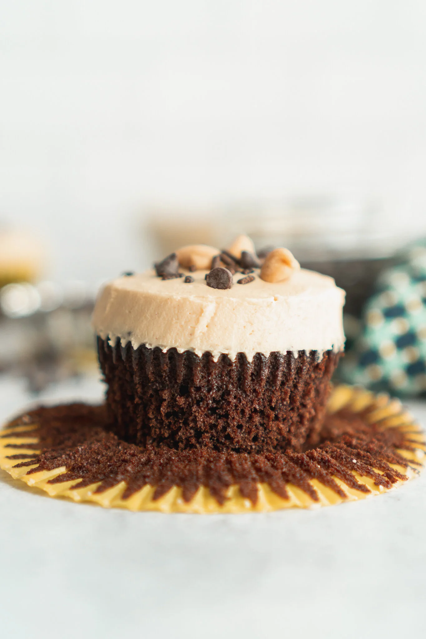 Chocolate Peanut Butter Cupcakes