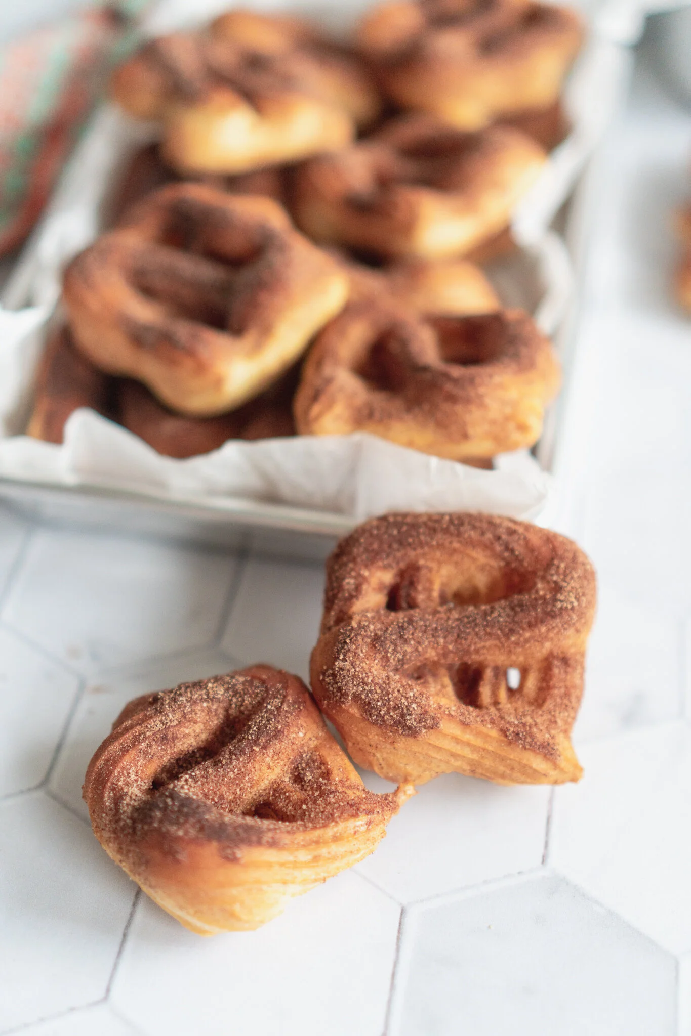 Small Batch Mini Churro Funnel Cakes