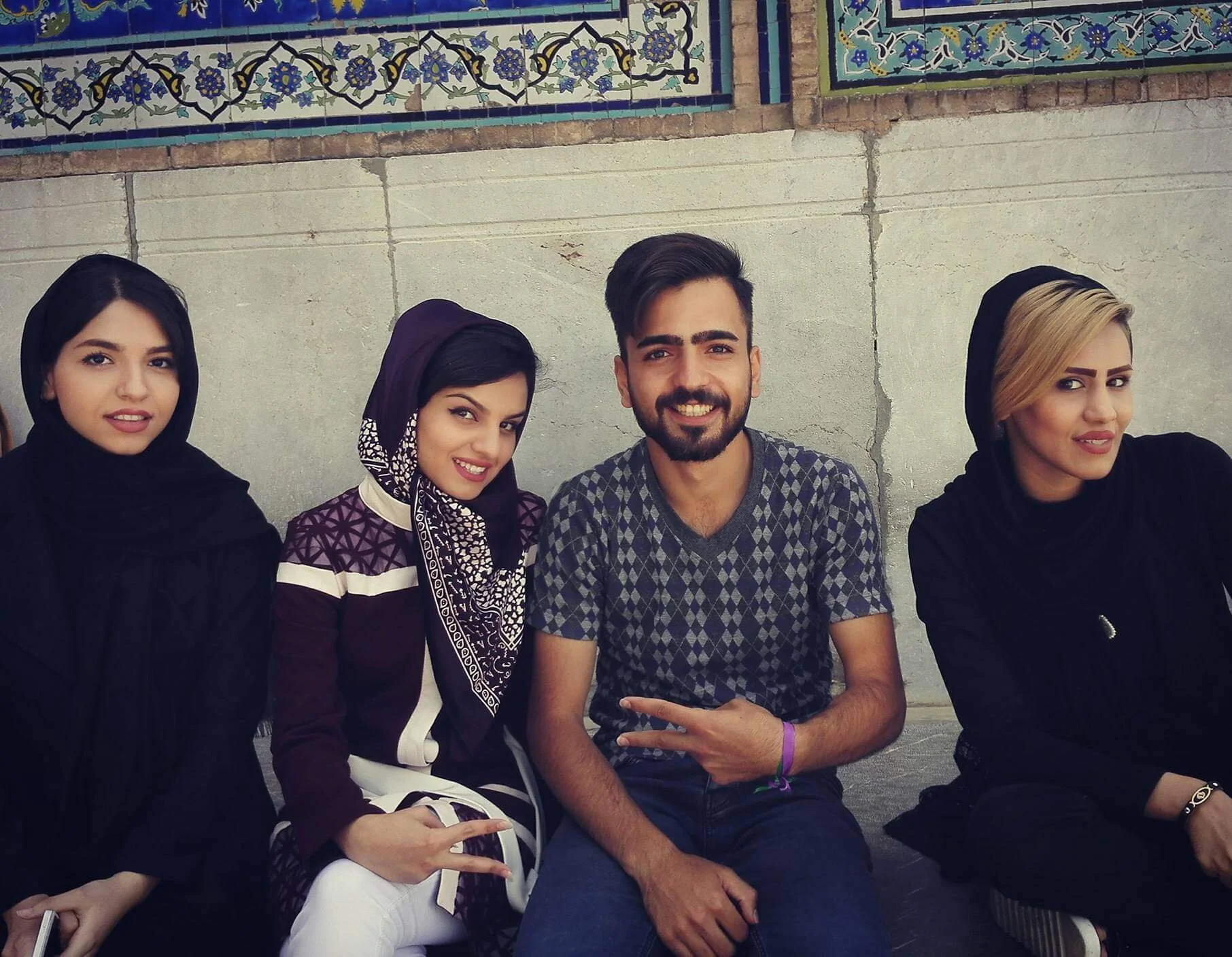Some young Iranians met in Isfahan