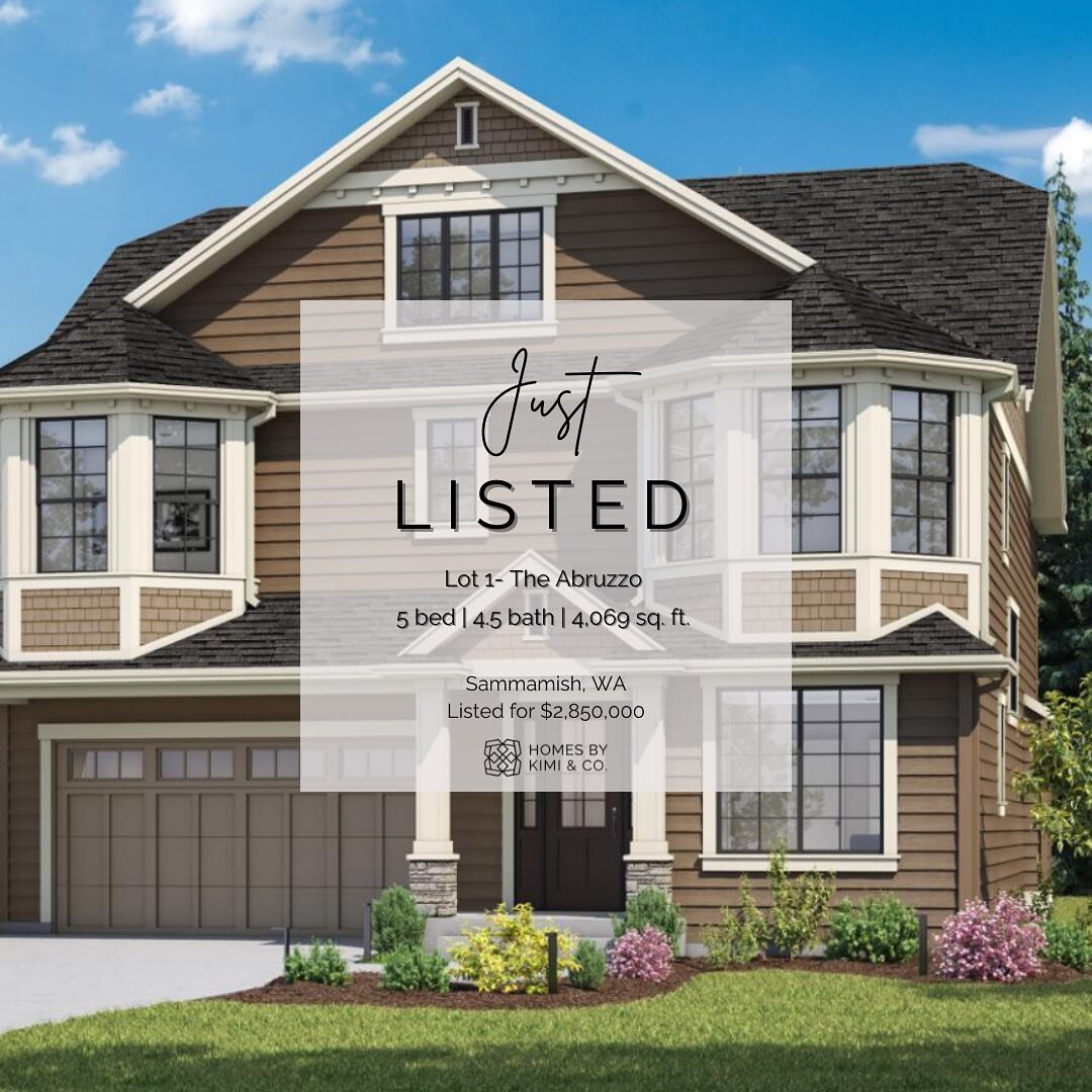 Just listed! Located in the heart of Sammamish, @murrayfranklynhomes newest luxury construction neighborhood. Lot 1 is the Abruzzo floorpan which consists of three floors each packed with amenities. Located on the first floor is the kitchen, family a
