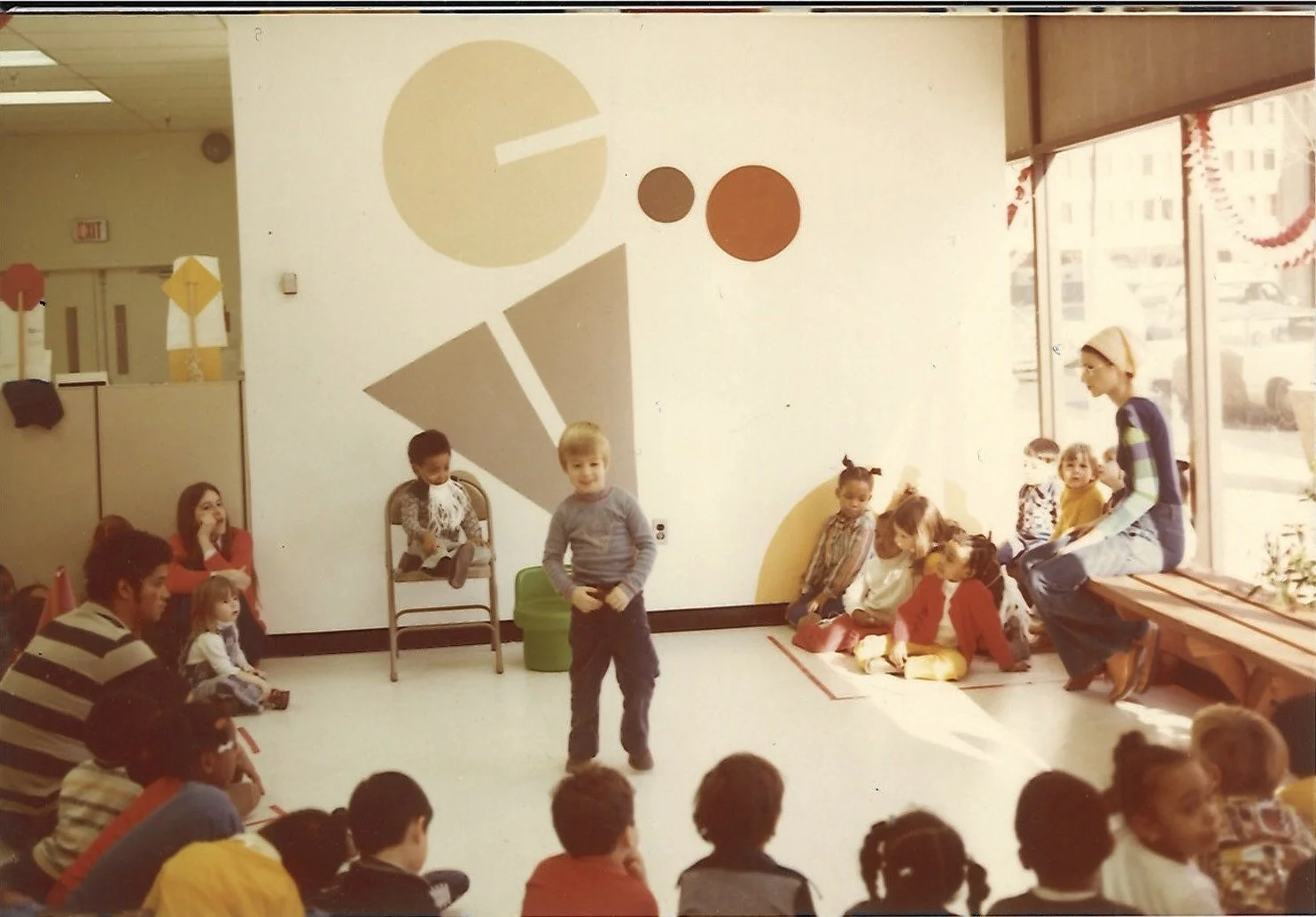 Students play at CV’s original location at 801 Arch St in 1976.