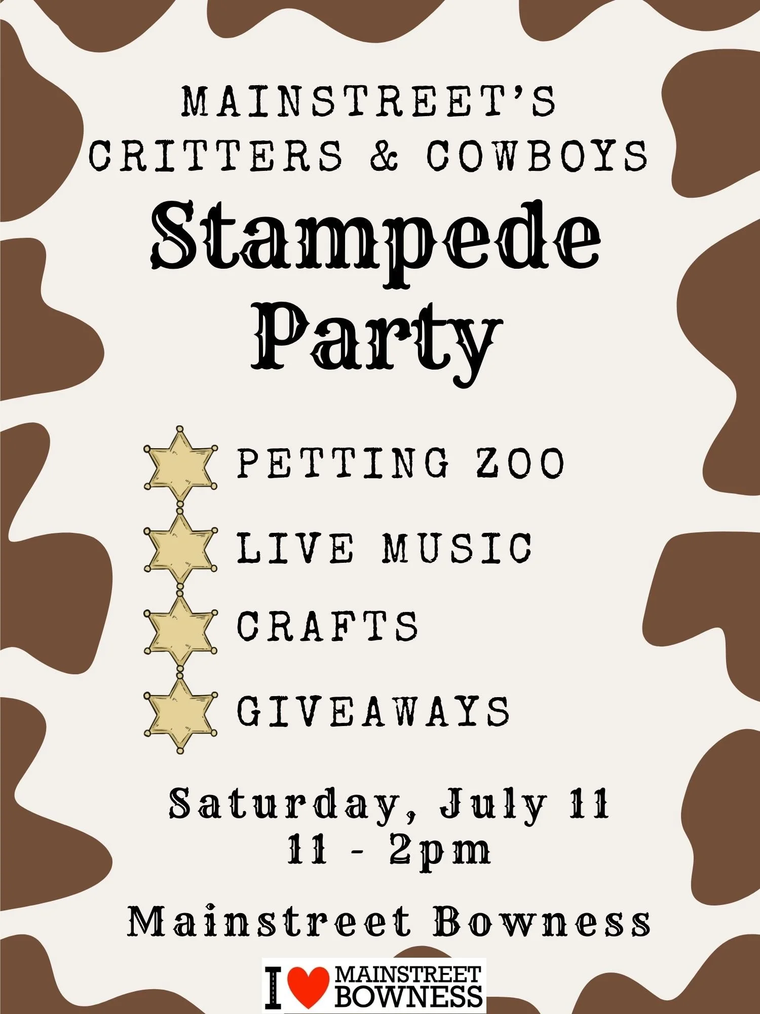 Mainstreet’s Critters &amp; Cowboys Stampede Party