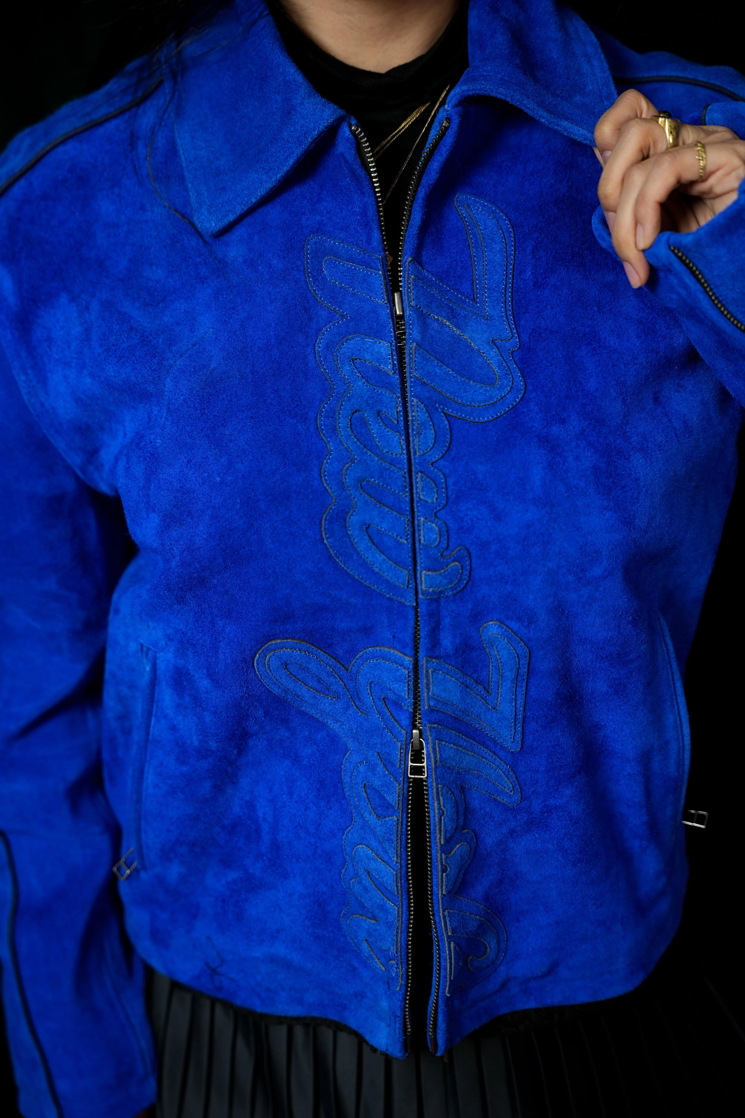 City Is Mine - Suede Jacket (Cobalt)