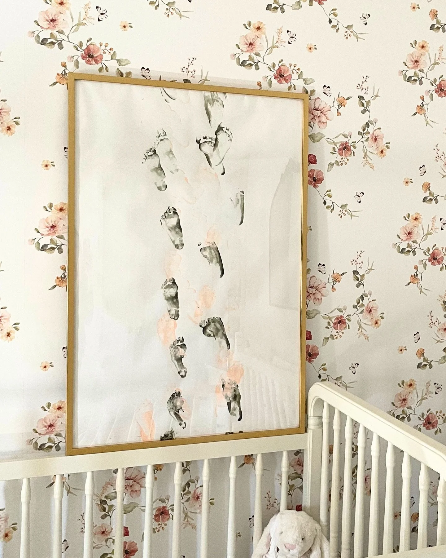 I knew even before my daughter was born that I wanted to capture her baby footsteps once she began walking. I was excited to display them as artwork in our home and have them as an heirloom that she could one day hang in her own home.
&nbsp;
With hel