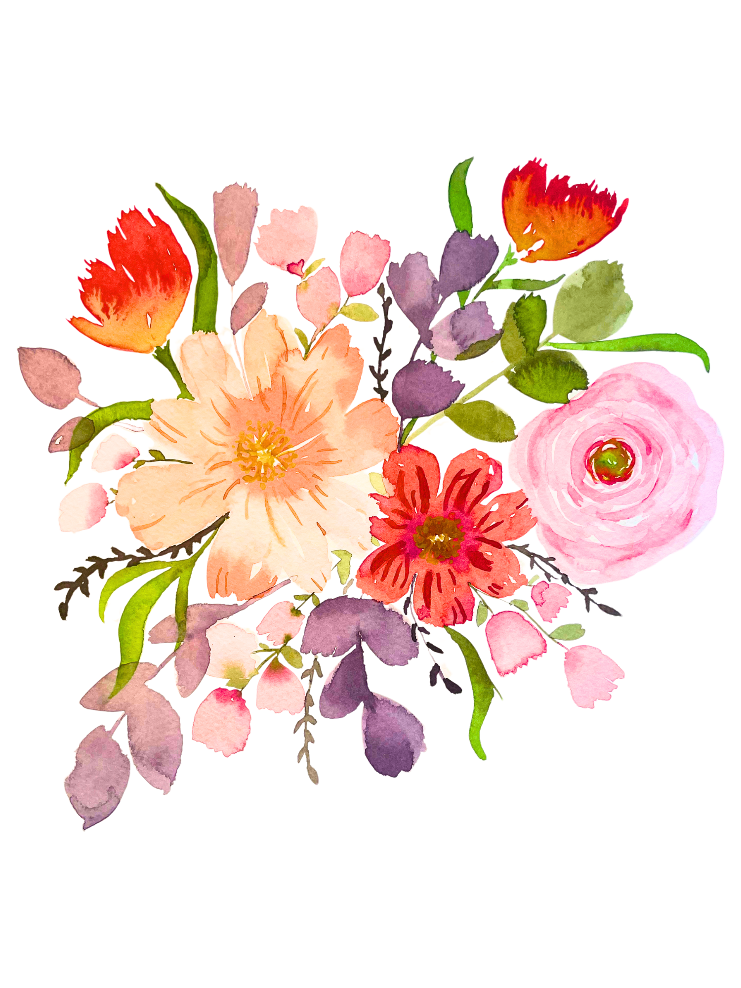 8x10 Spring Bouquet Fine Art Print
