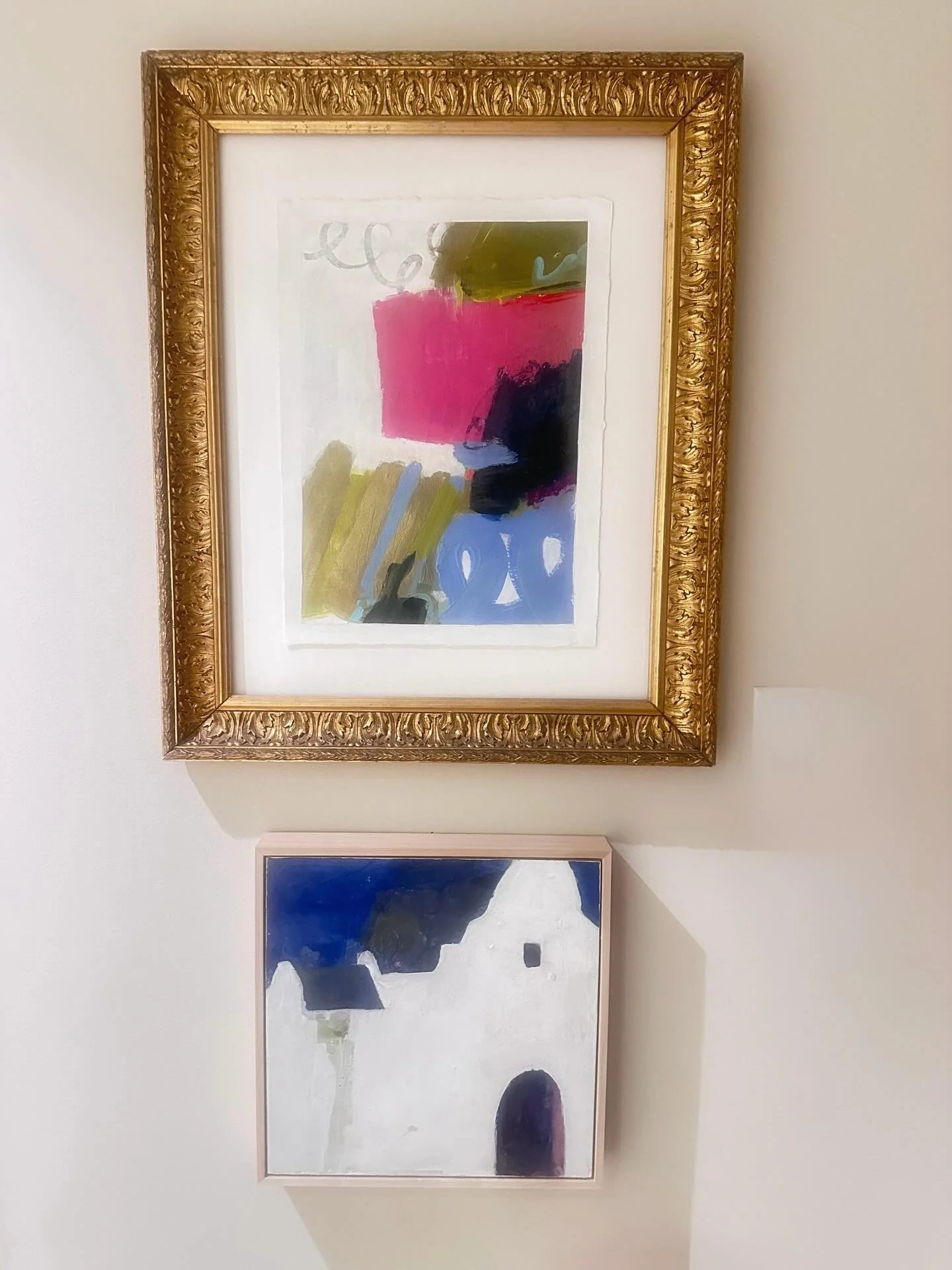 Working on refreshing my home art collection after selling a few pieces off these walls! 

I love collecting art and mixing it with my own so my home feels a little like an art gallery. 

I painted this small piece this past winter while we were stay