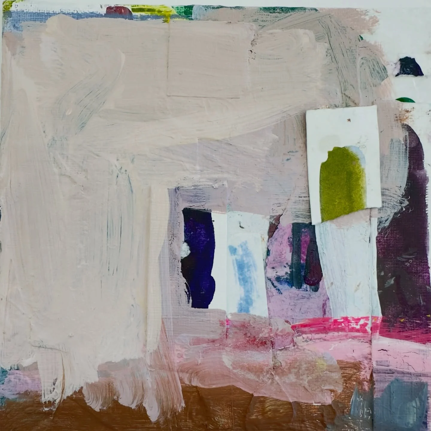 New 🌟🌟🌟

I&rsquo;m obsessed with this new collection of mini paintings on canvas mounted on a white matt board in a white wood shadowbox frame! 

They are loaded with juicy color, thick paint and collage but the white space really lets the paintin