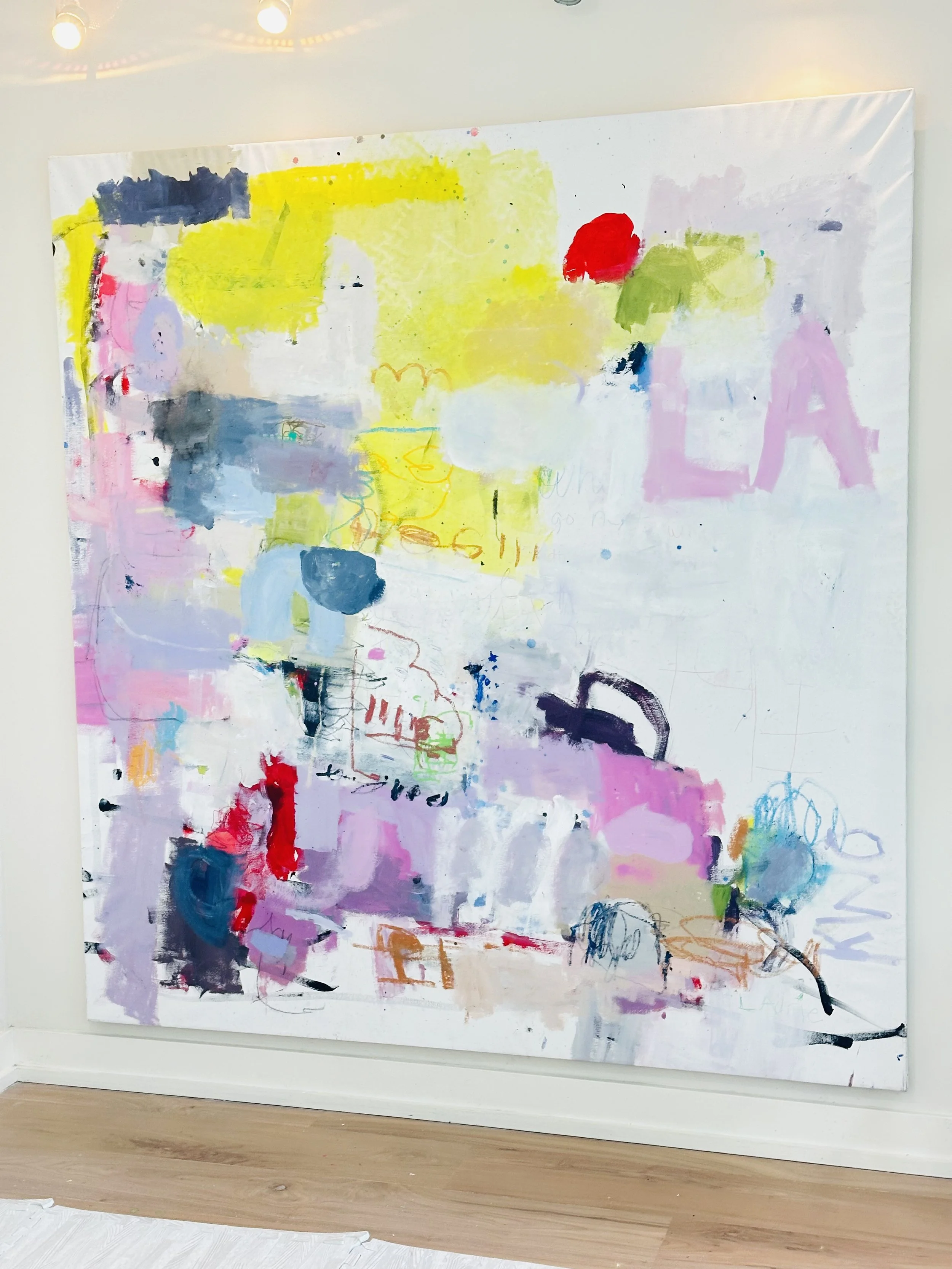   Whrilwind of Wonder  2024 Mixed media on canvas 50x60 inches 