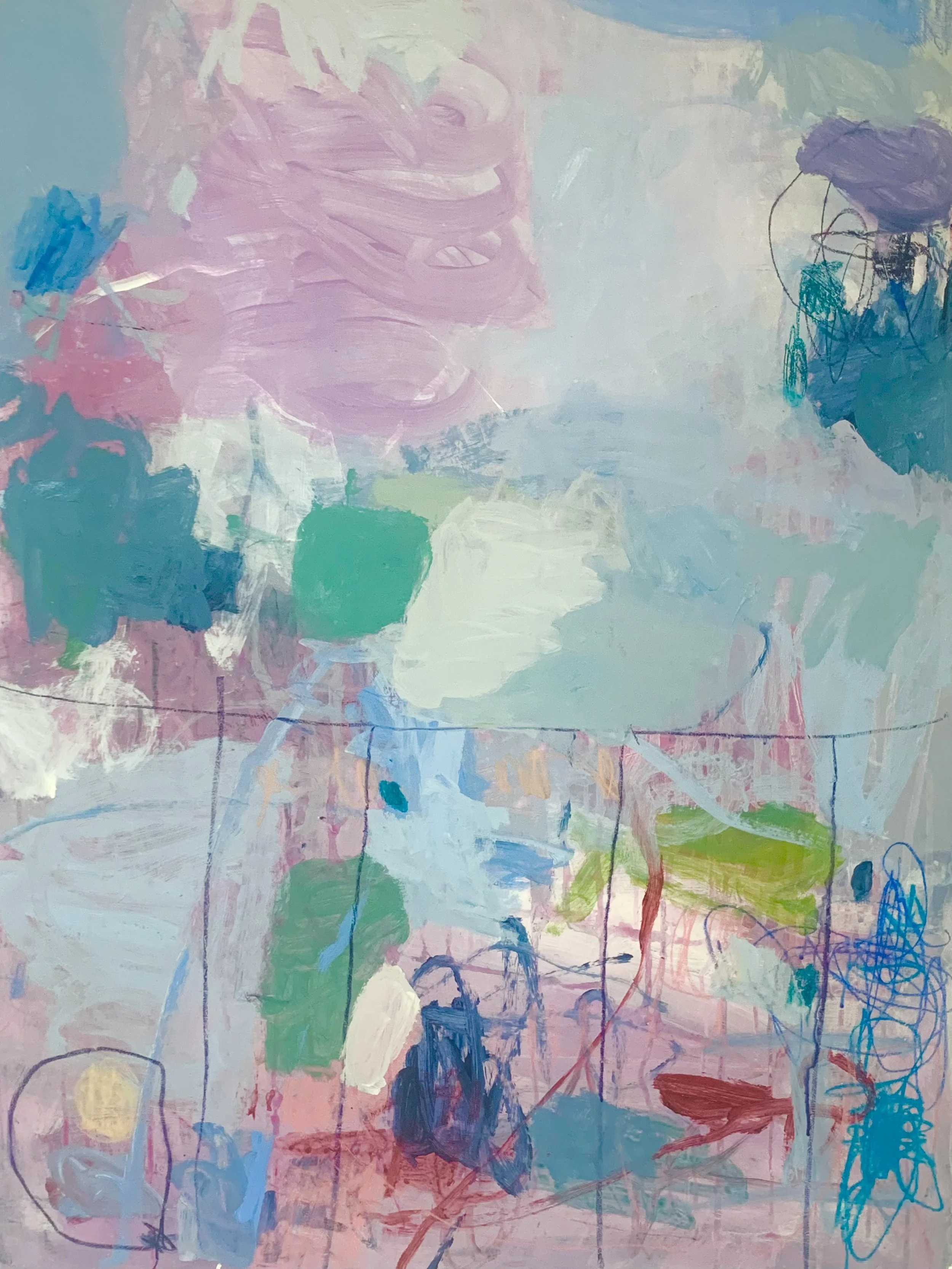   Gorgeous Nonsense  2023 Mixed media on canvas 30×40 