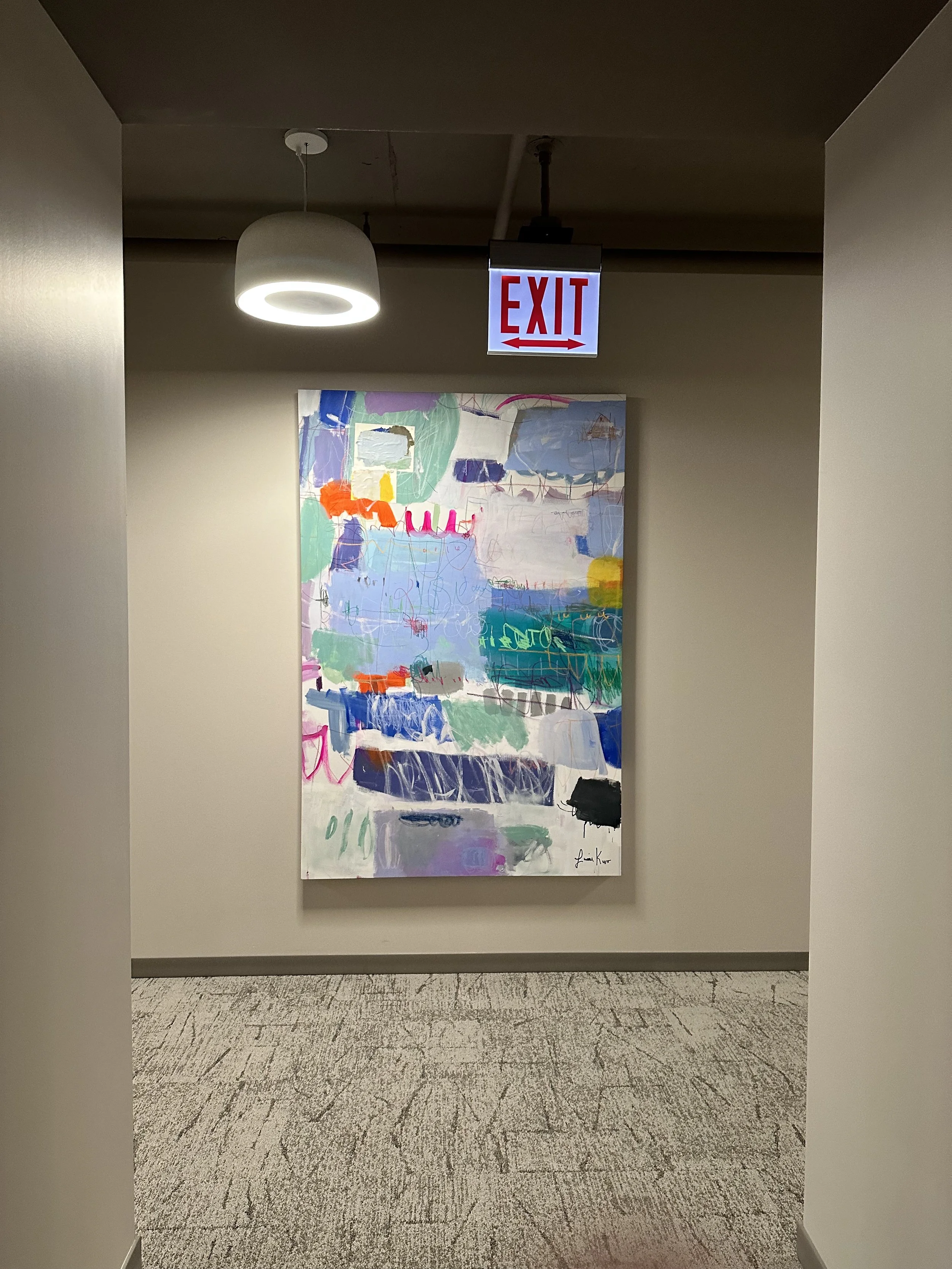   Colorful Confession  2023 Mixed media on canvas 36×60 