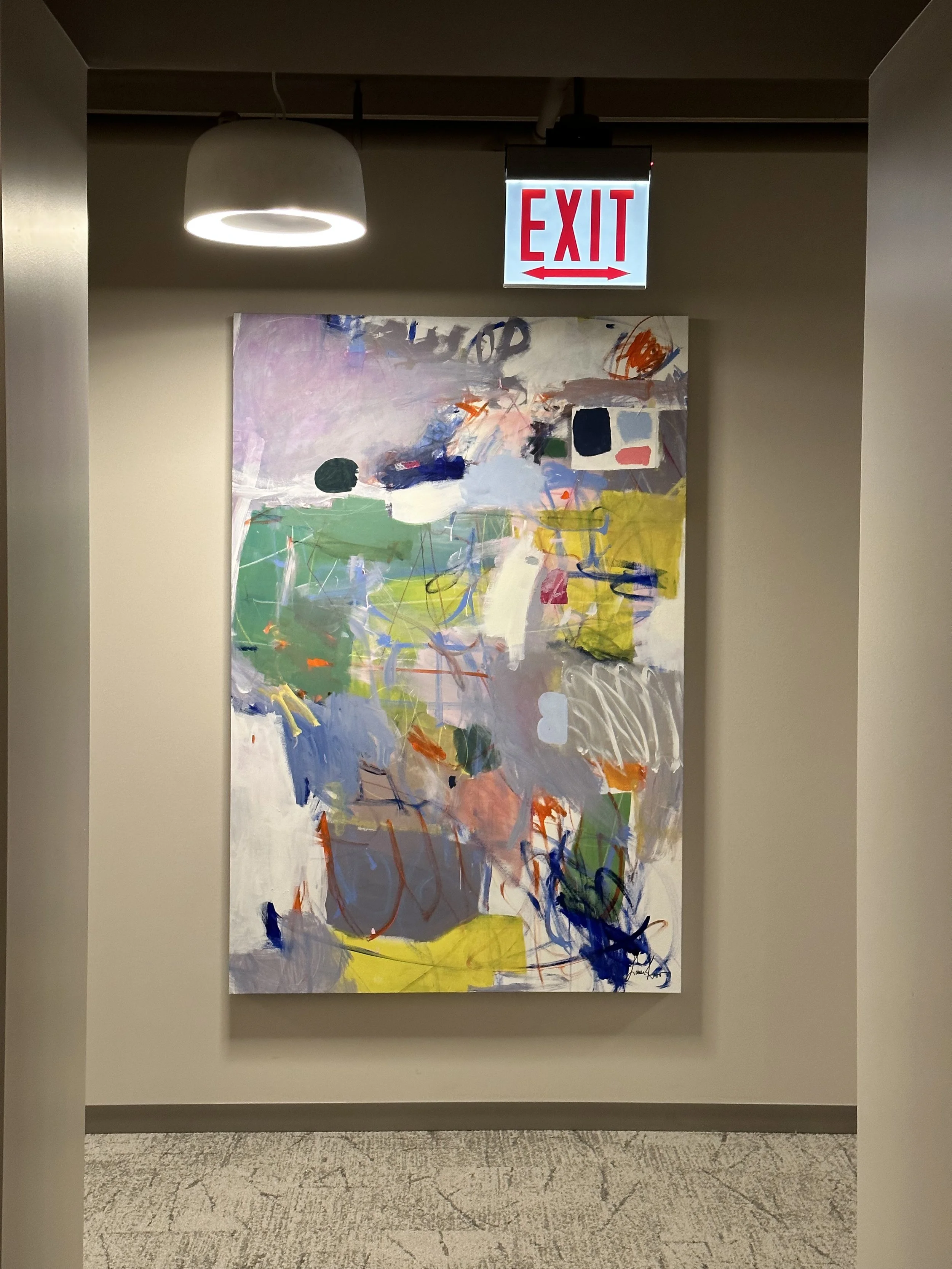   Strange Splendor  2023 Mixed Media on Canvas 36×60 inches 