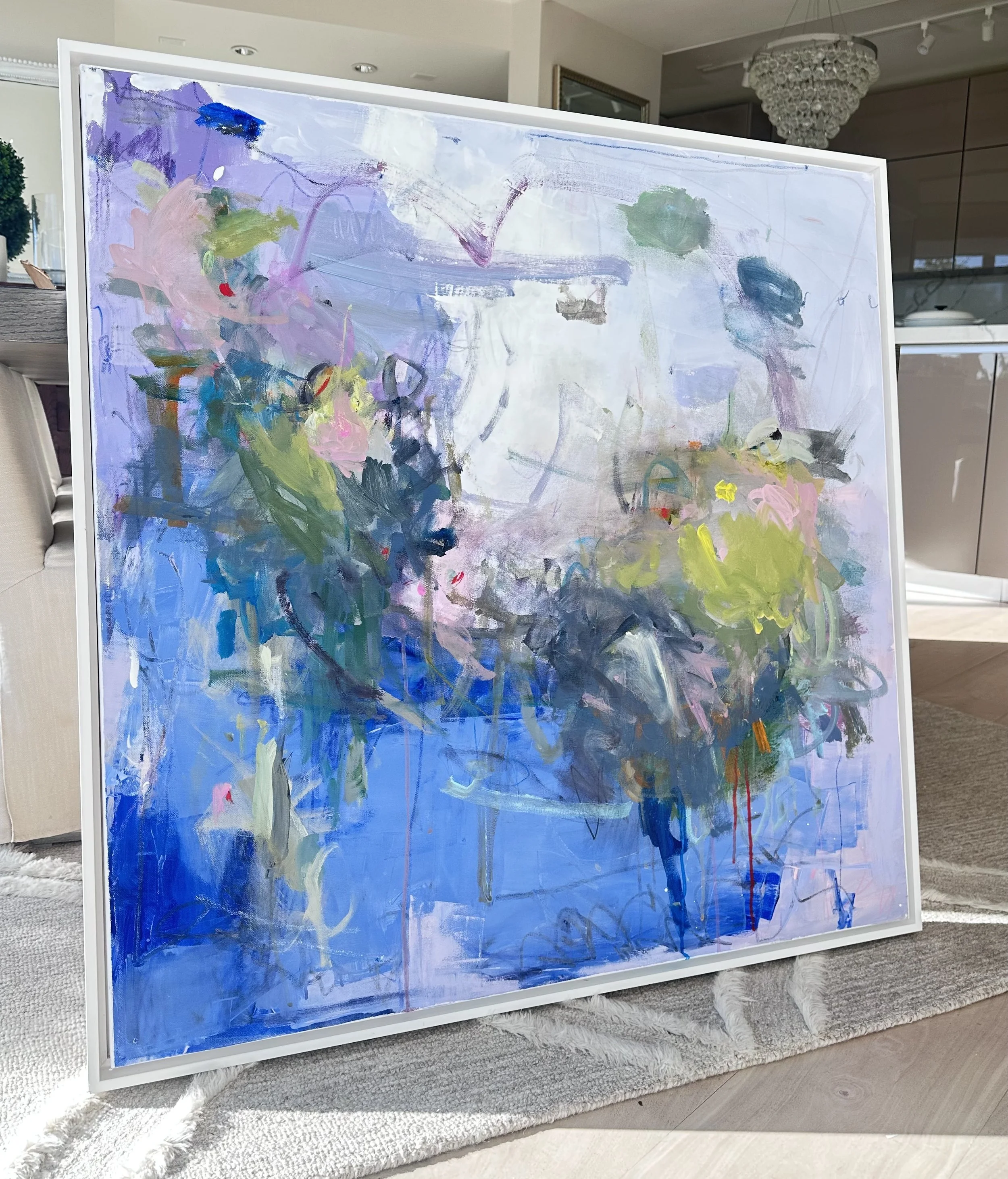   Reflections  202 Mixed media on canvas 36×36 