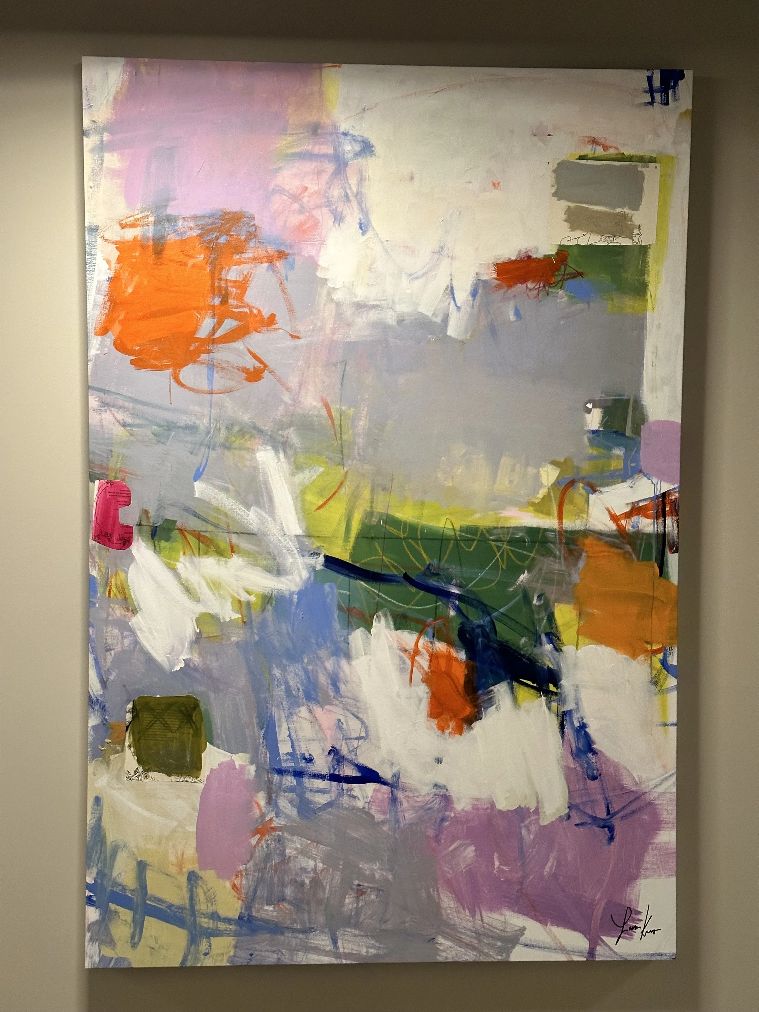   Velvet Chaos  2023 Mixed media on canvas 36×60 
