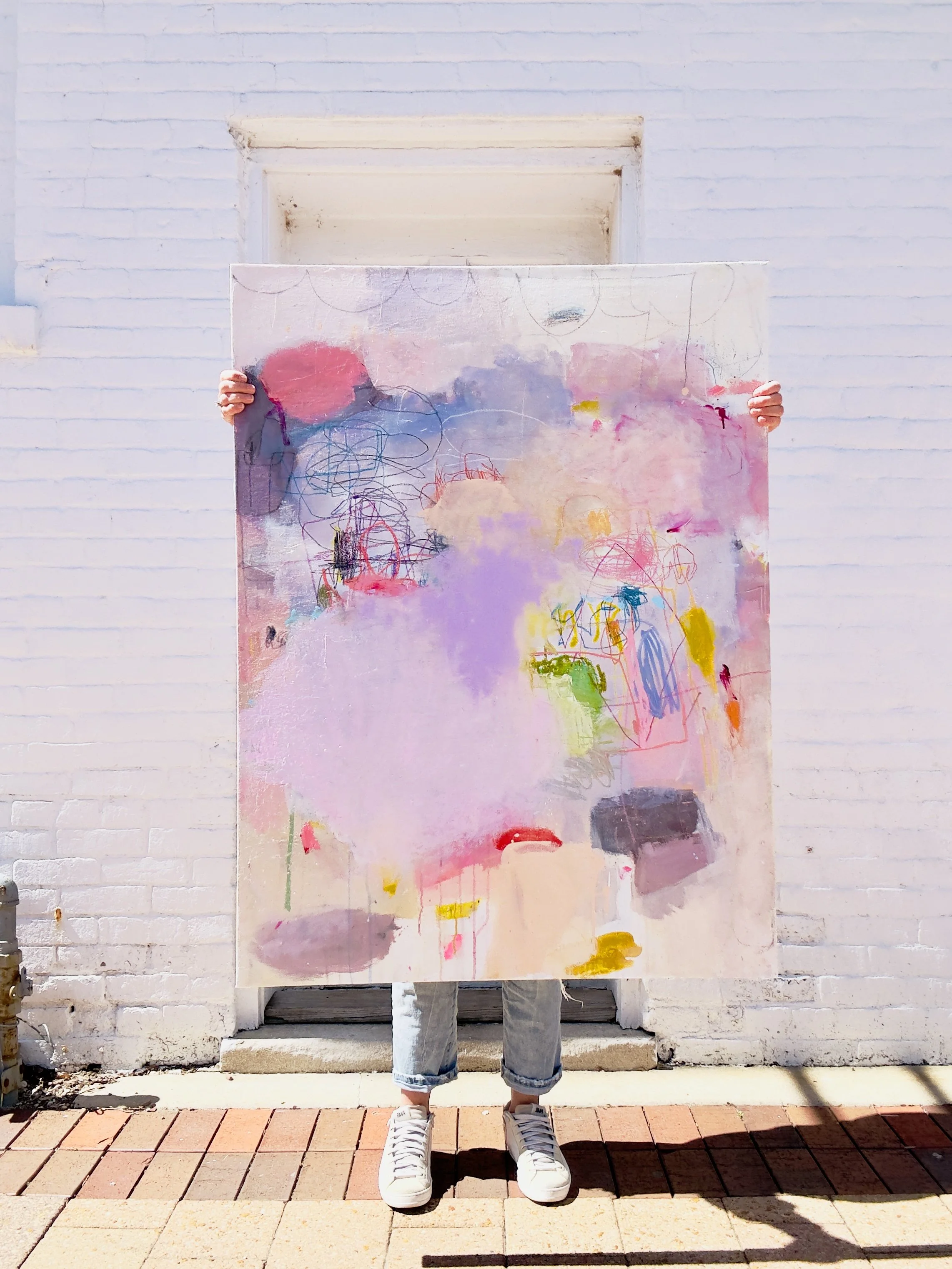   Eye Candy  2024 Mixed media on canvas 36×48 inches 