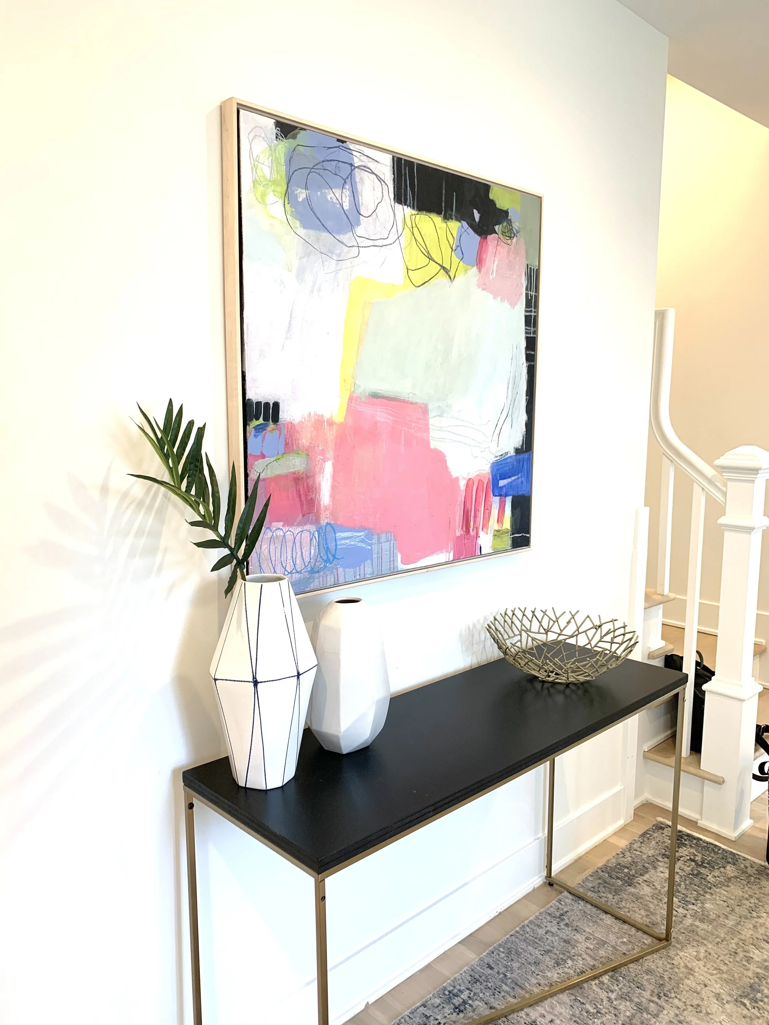   Sugar Shack  2022 Mixed media on canvas 36x36 inches 