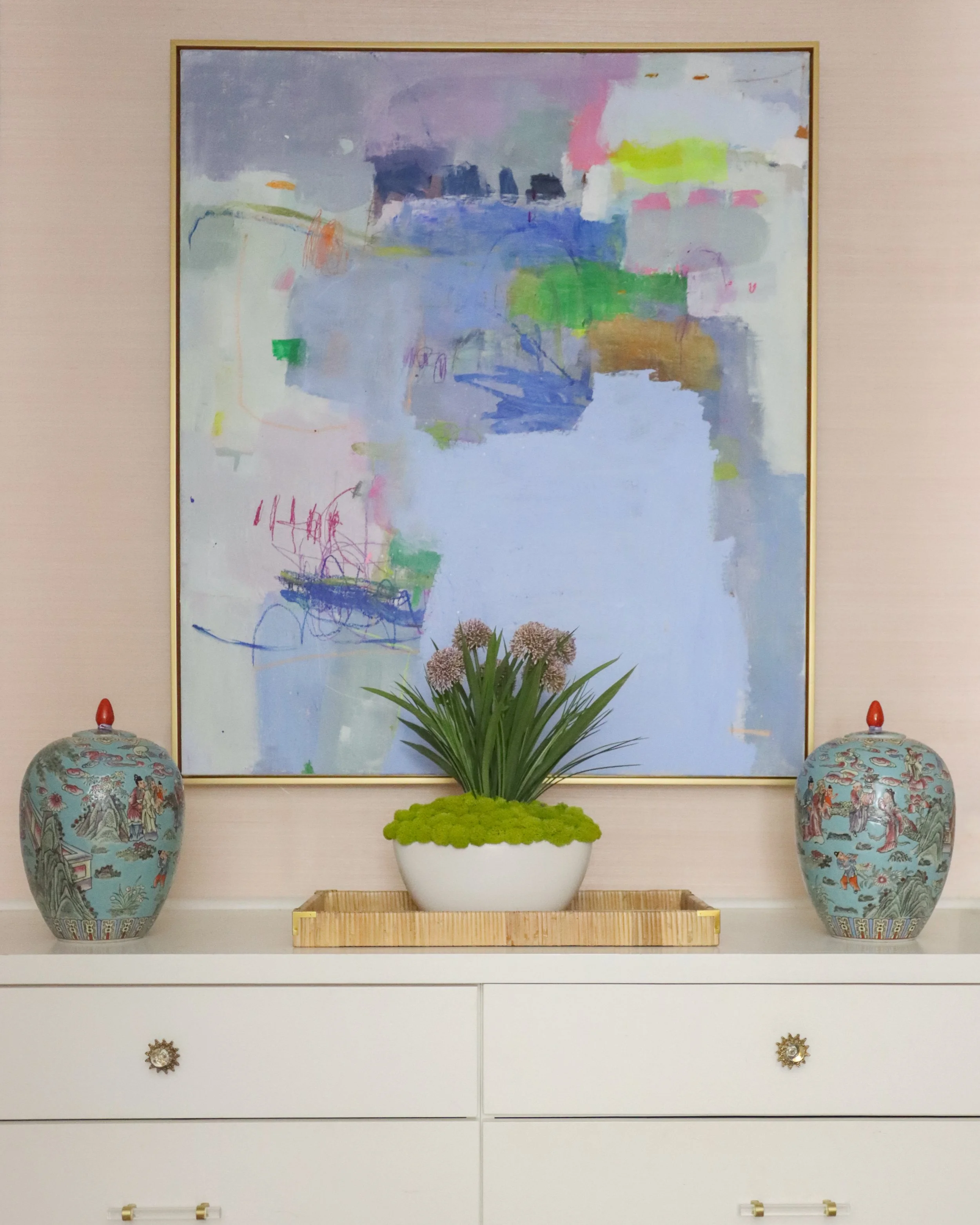   Another Day of Sun  Mixed media on canvas 41.5×49.5 inches 
