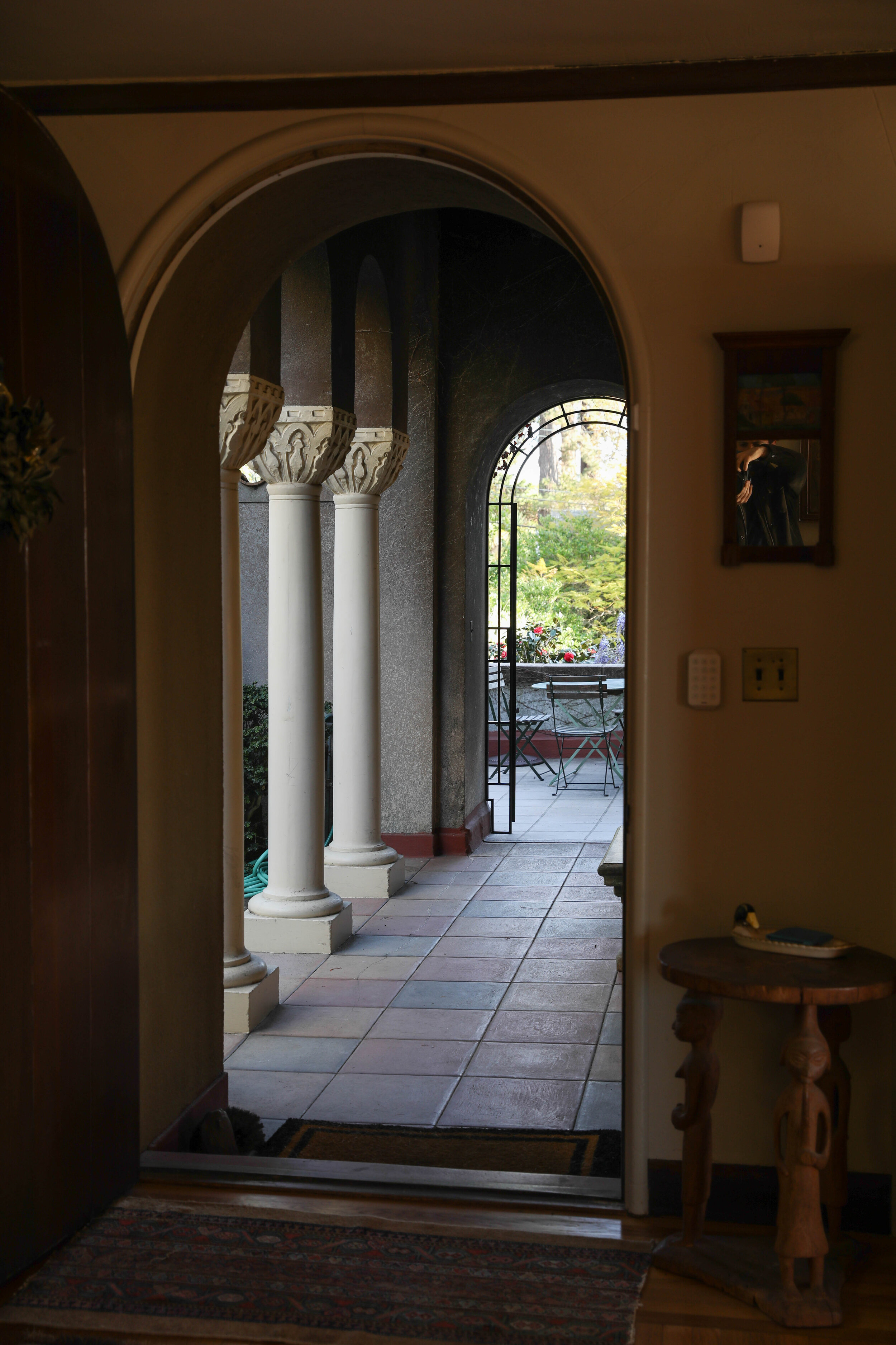 Entrance from the courtyard