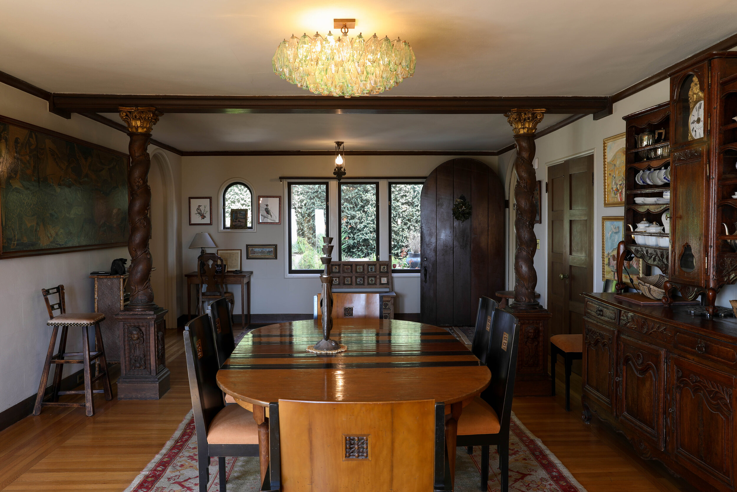 The dining room at Villa Maybeck