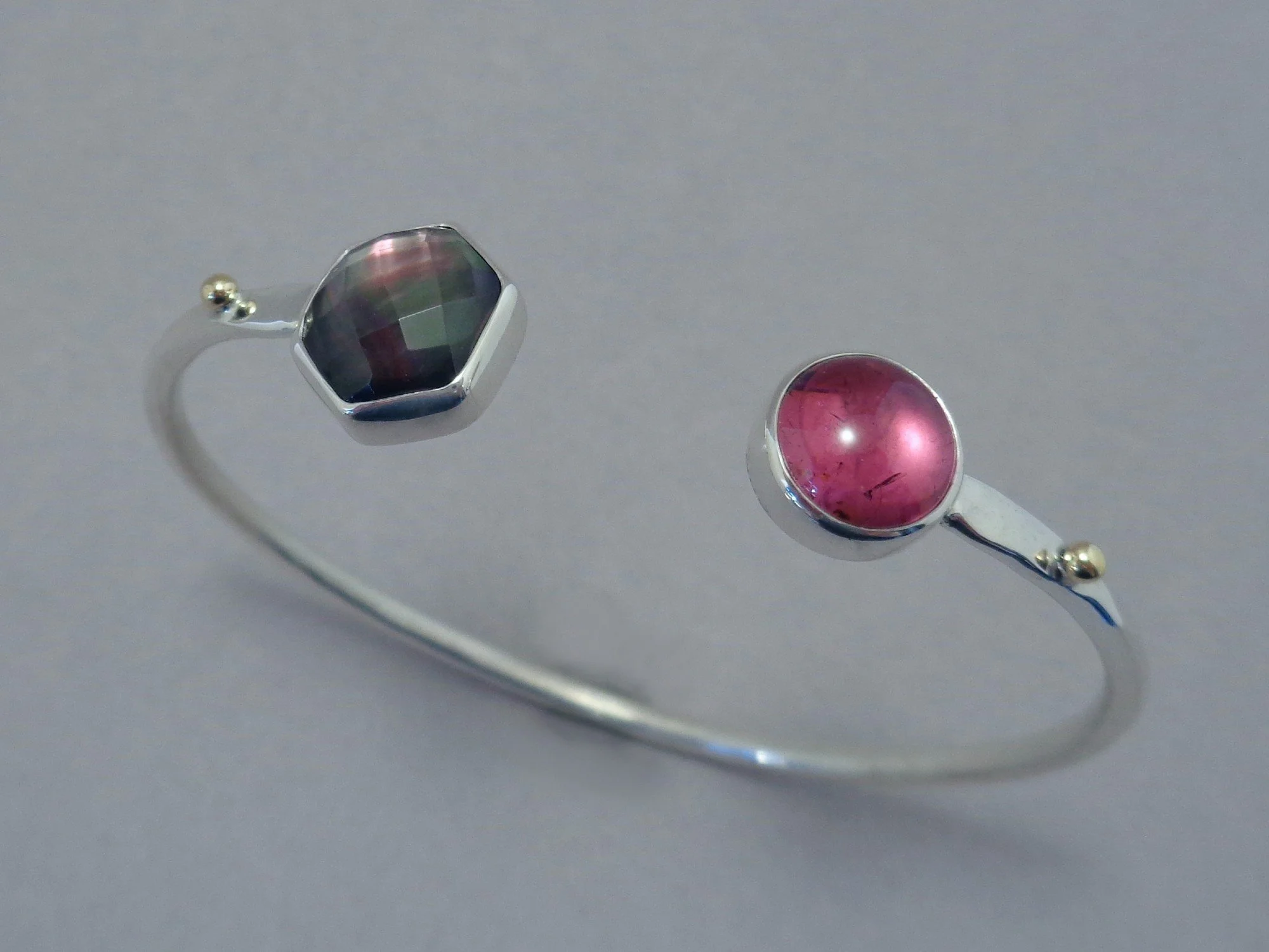 pink tourmaline and MOP cuff x.jpg