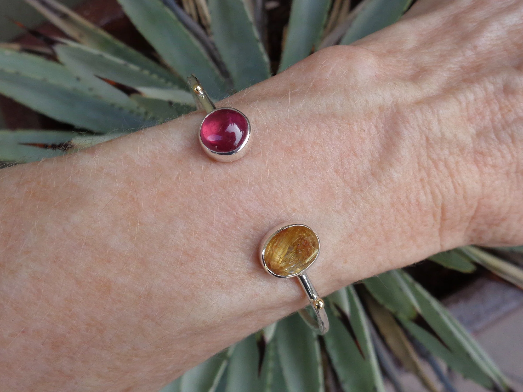 cuff bracelet with red and gold stones x.jpg