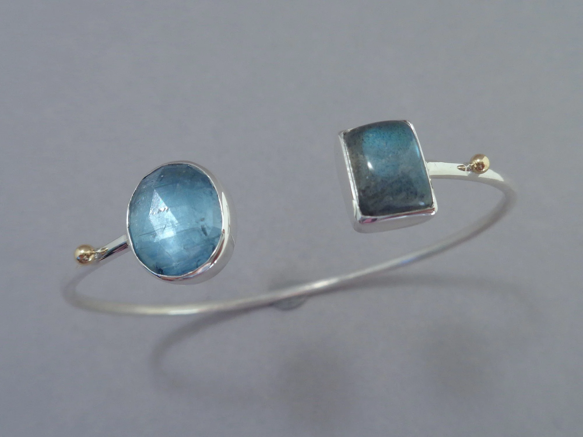 rose cut kyanite and labradorite bracelet x.jpg