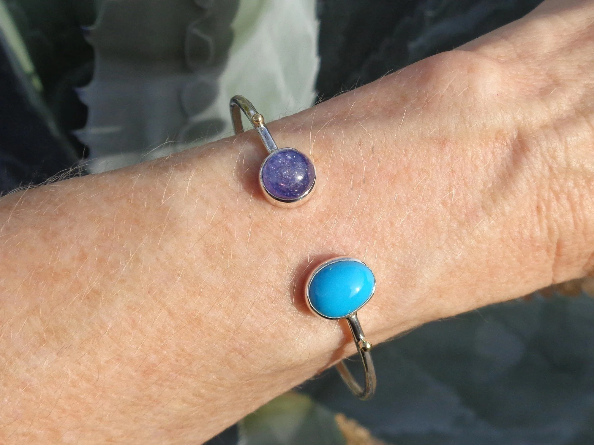 tanzanite and SB turquoise bracelet x.jpg