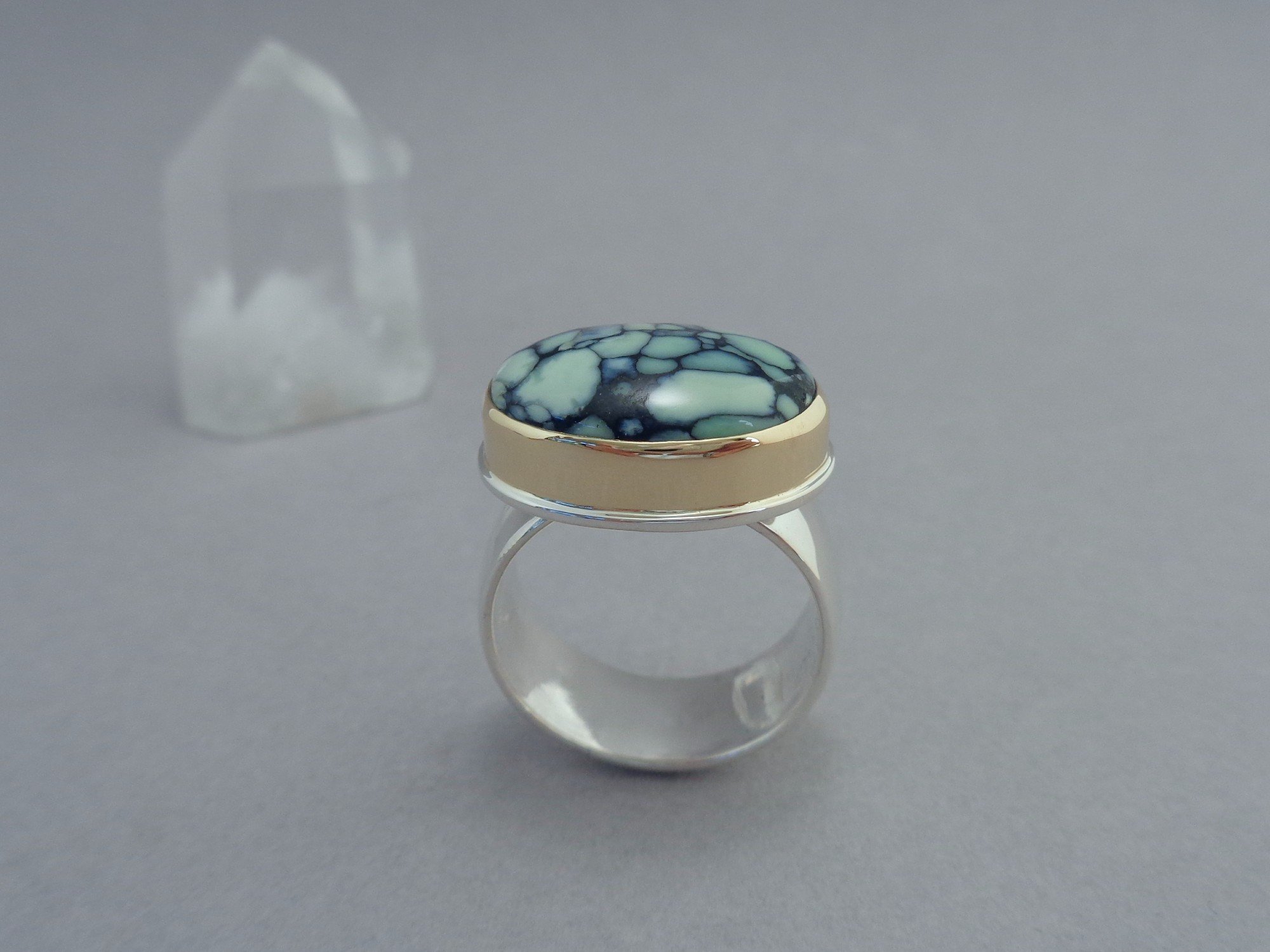 gold and silver ring with variscite x.jpg