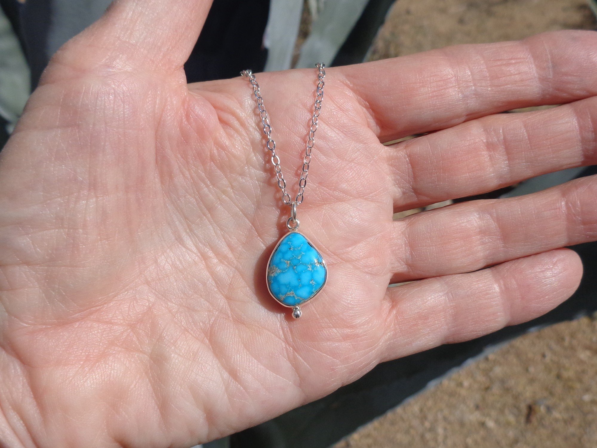 sterling pendant with turquoise x.jpg