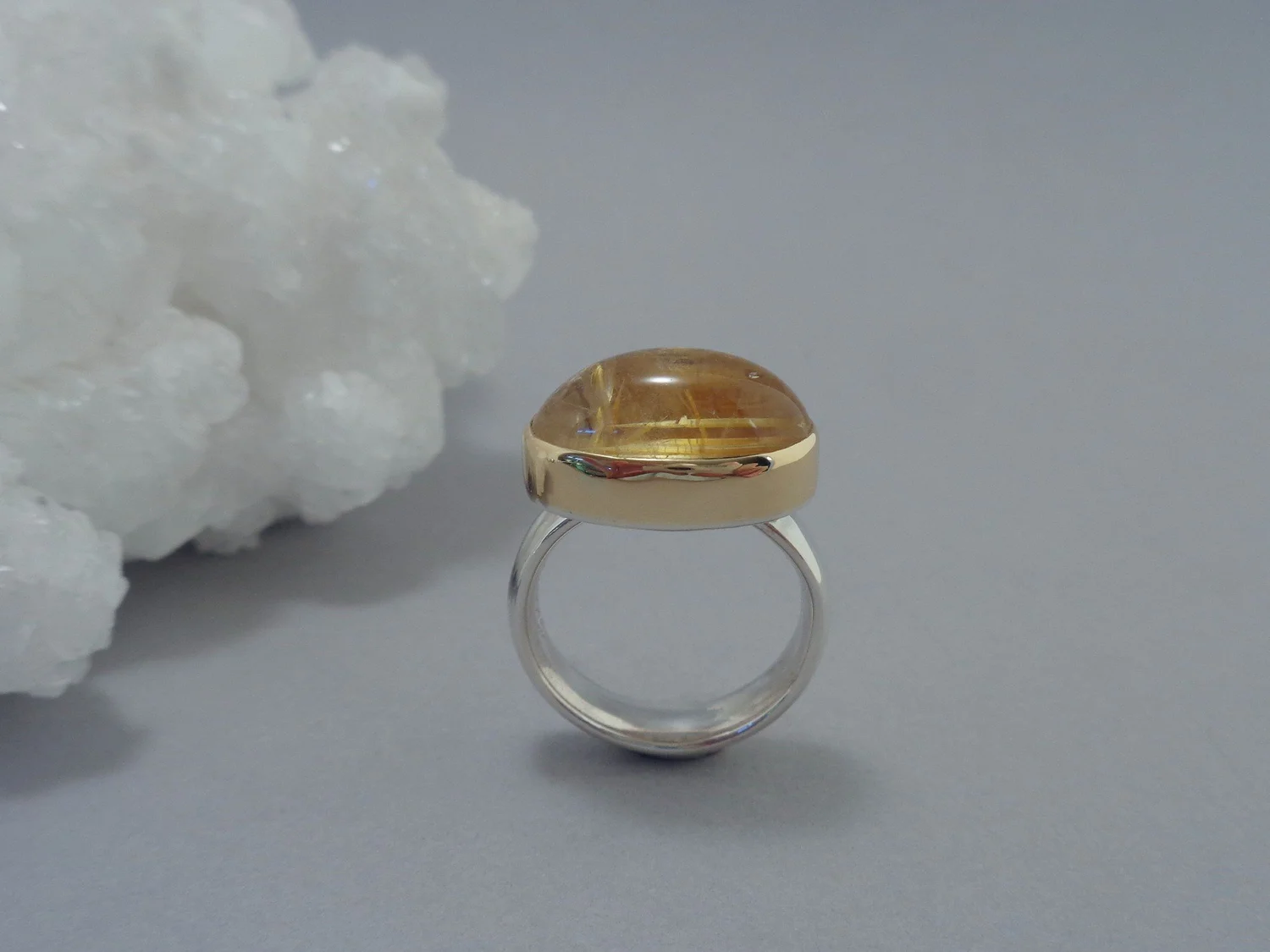 Quartz Rutile Naturel OR - Pierre Brute 8,40 Carats | Pièce Splendide Pour Collection Ou Création