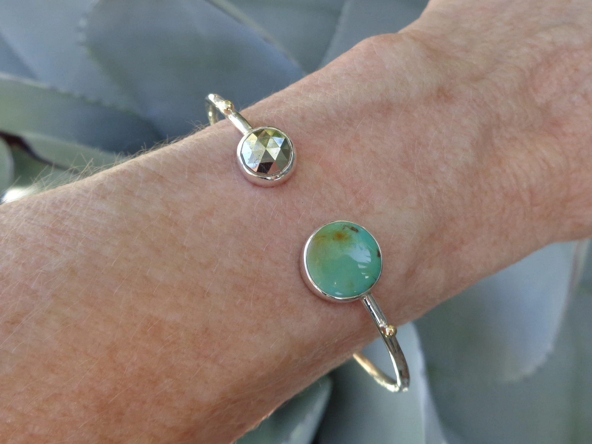 bracelet with turquoise and pyrite x.jpg