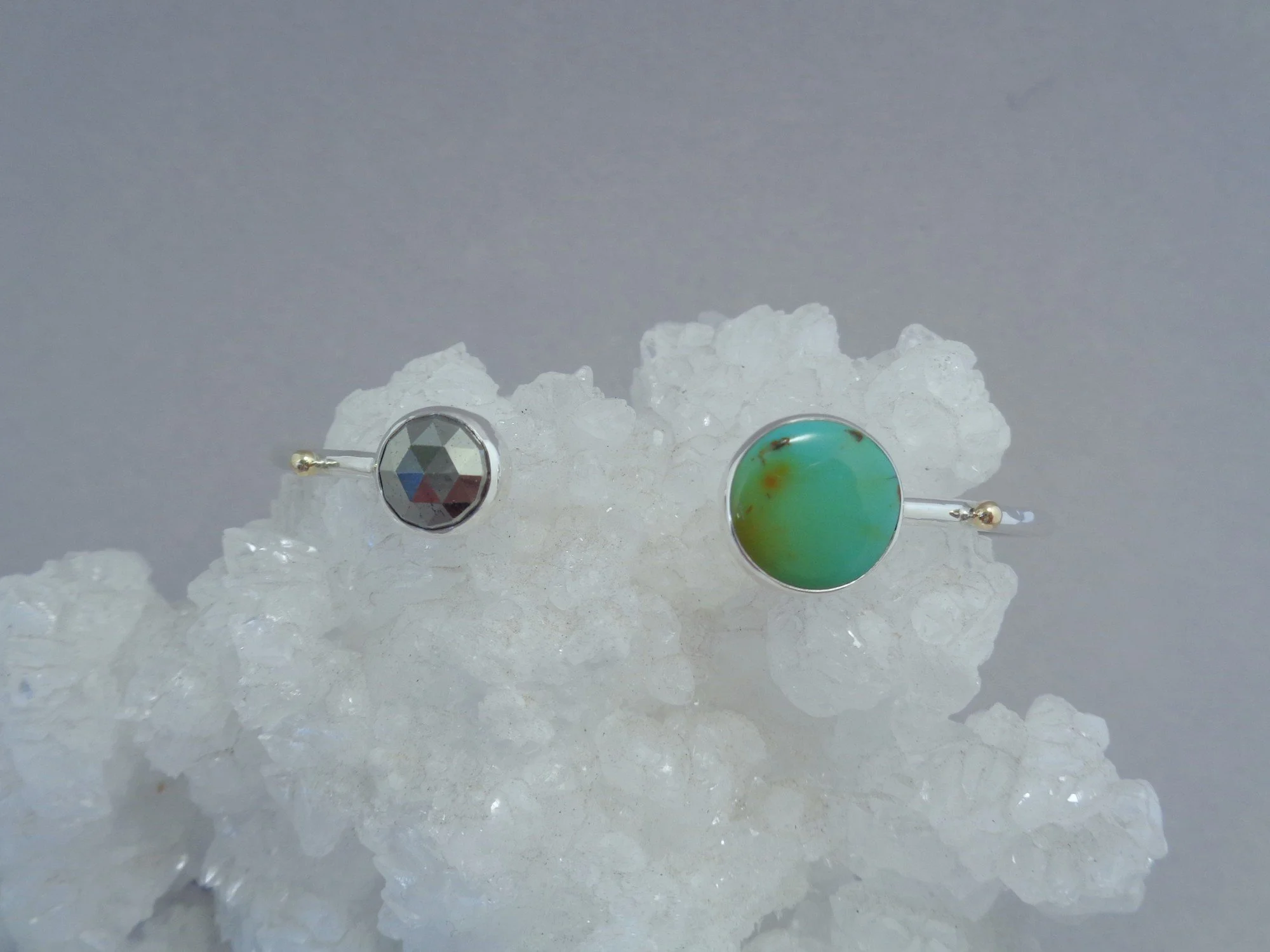 pyrite and green turquoise cuff x.jpg