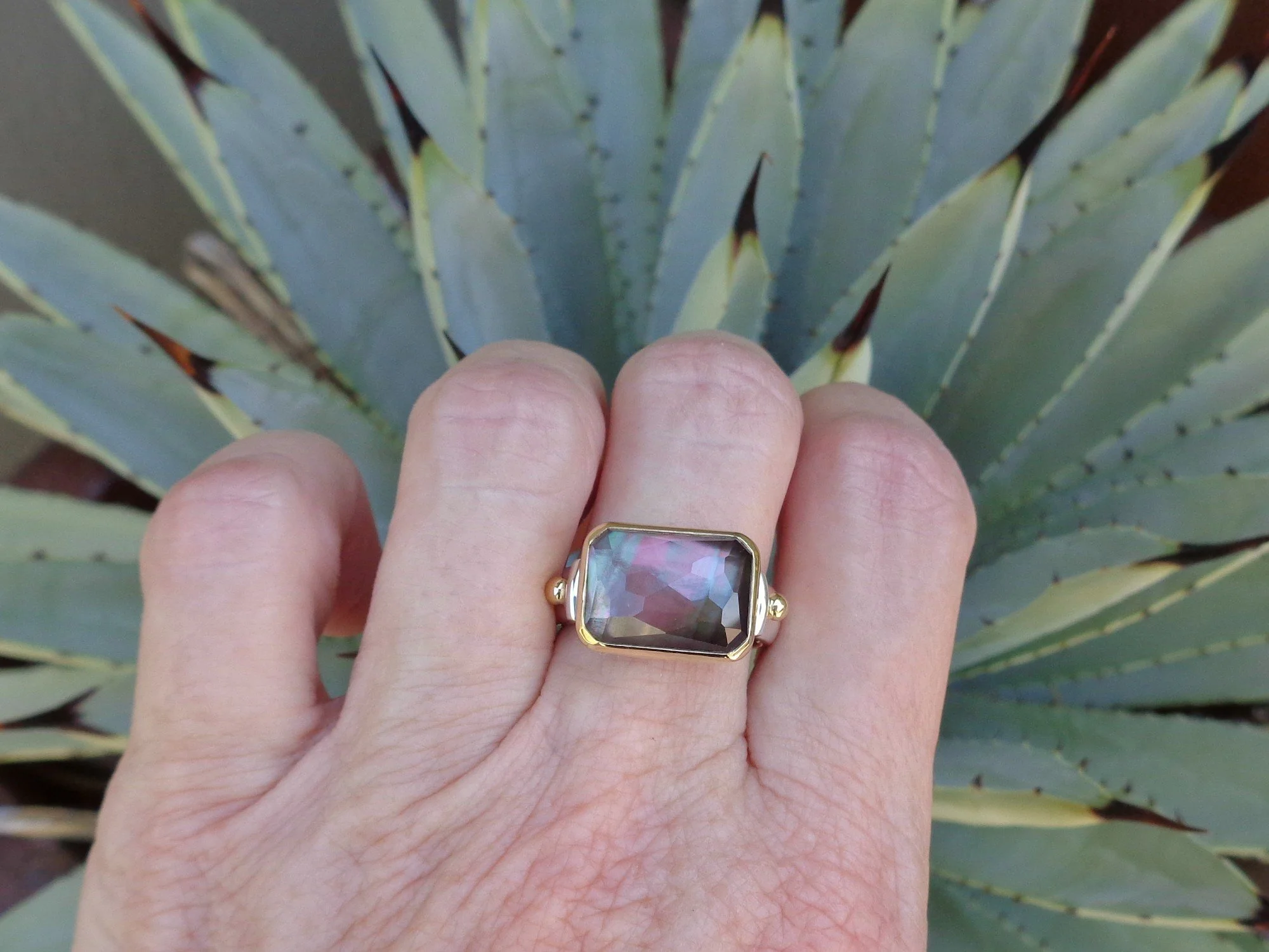 black MOP doublet in gold ring x.jpg