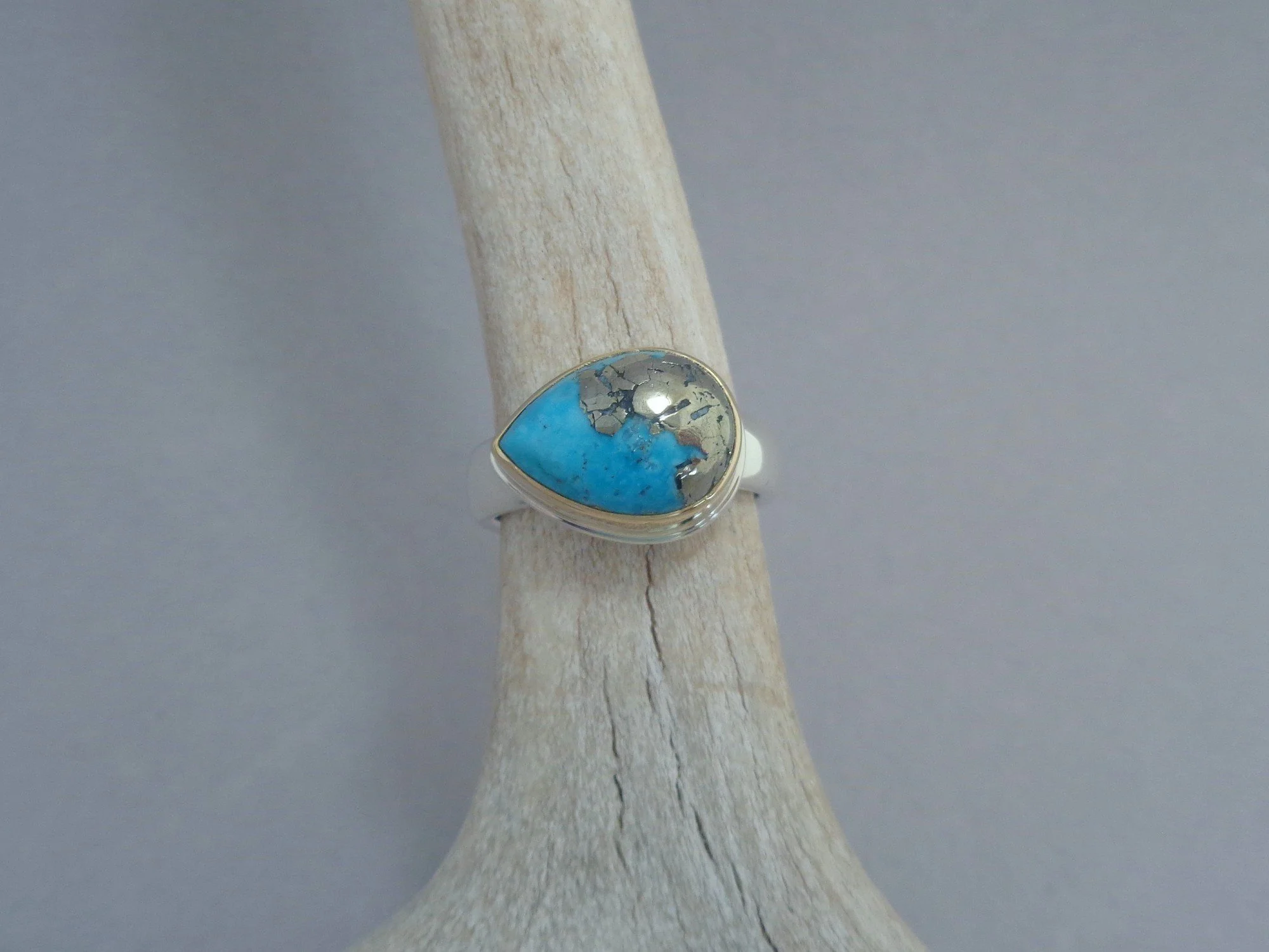pear shaped turquoise with pyrite ring x.jpg