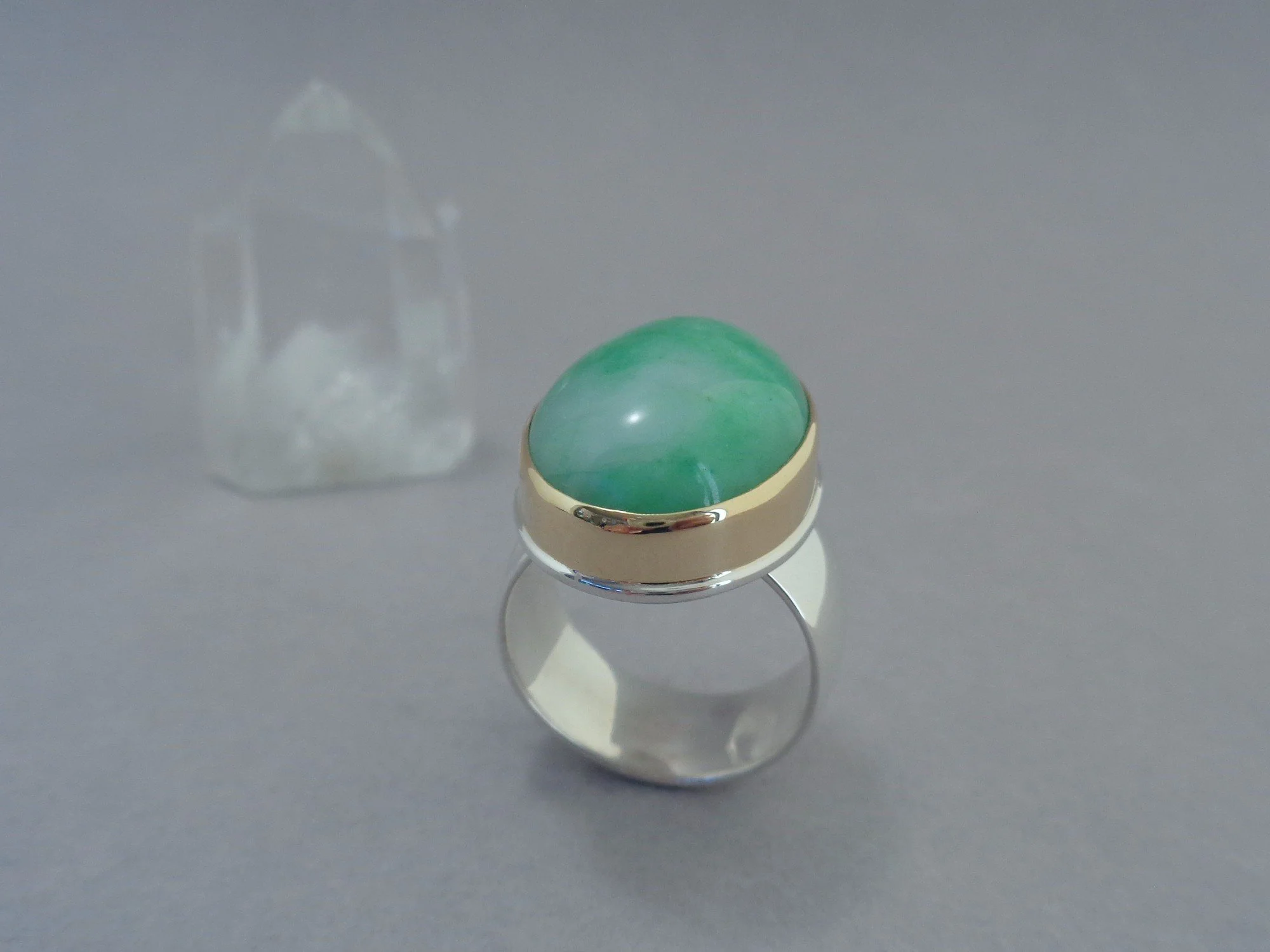 18k and sterling ring with jade x.jpg