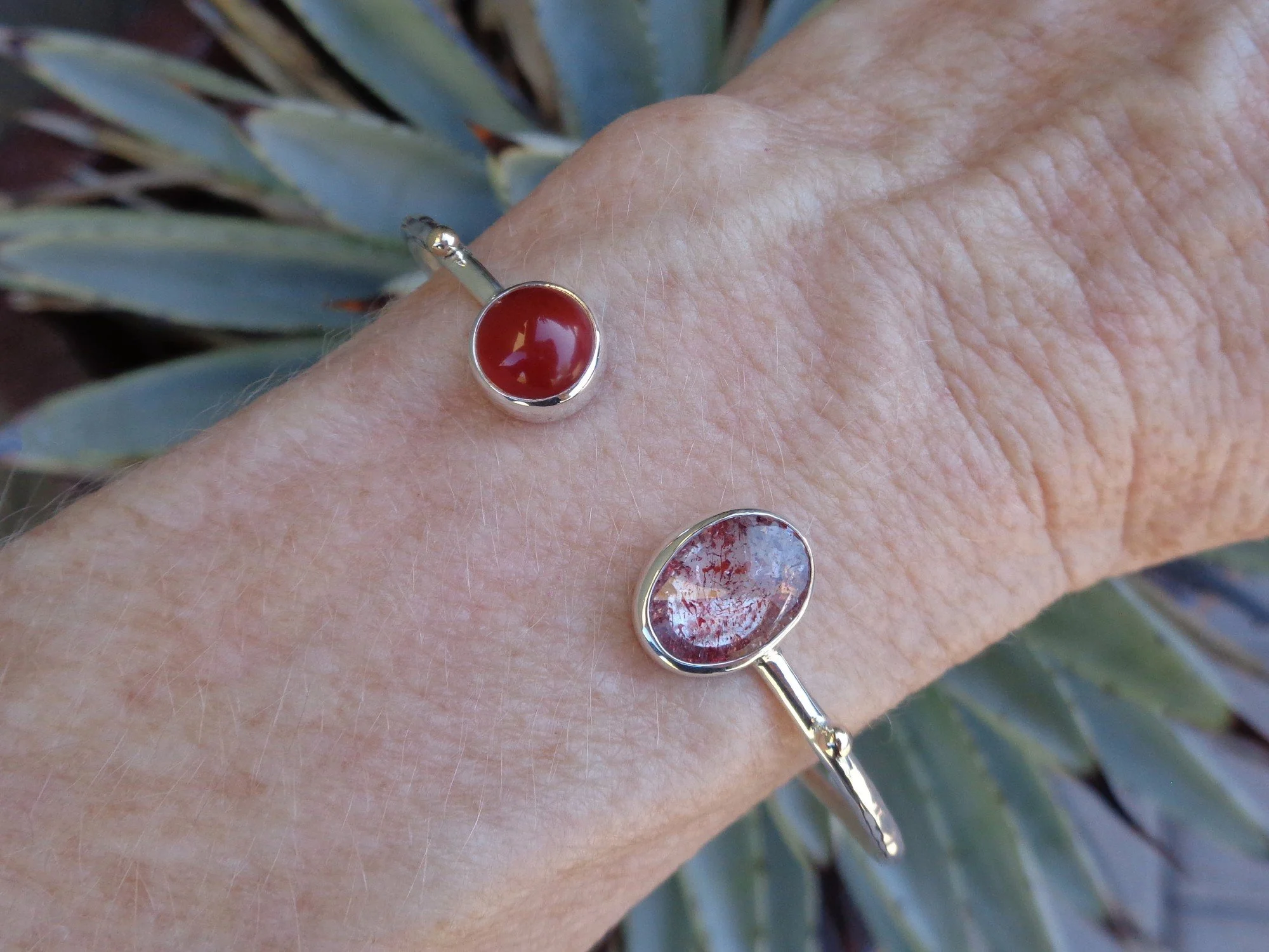quartz and carnelian stone bracelet x.jpg