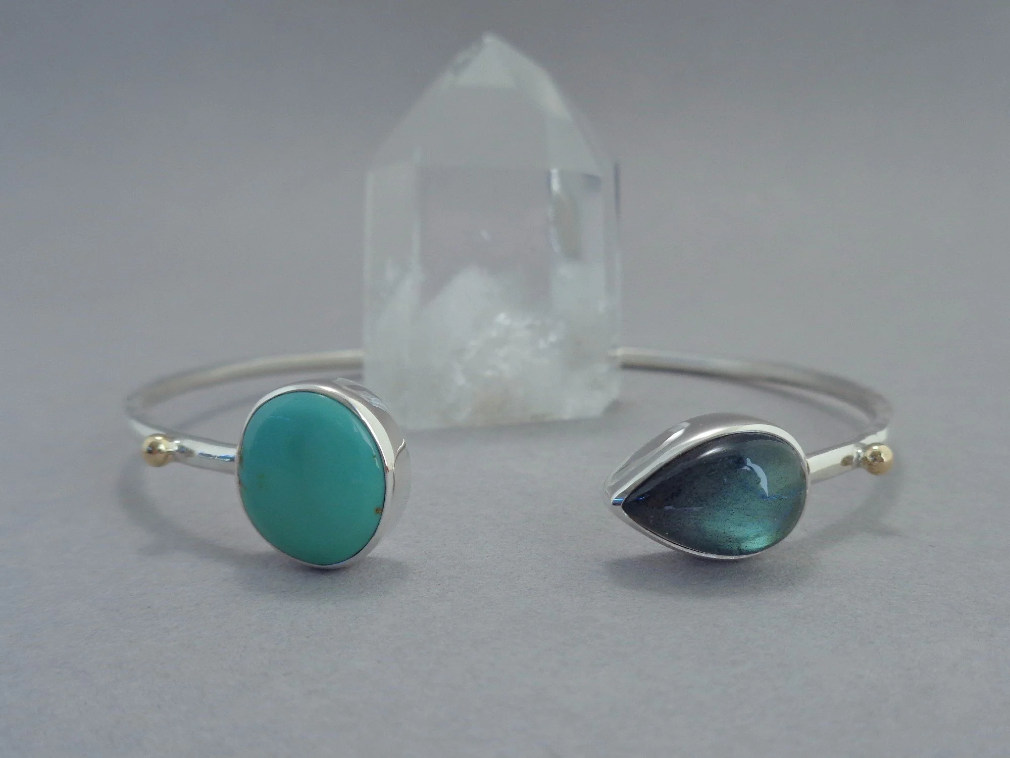 Kingman turquoise and labradorite cuff x.jpg