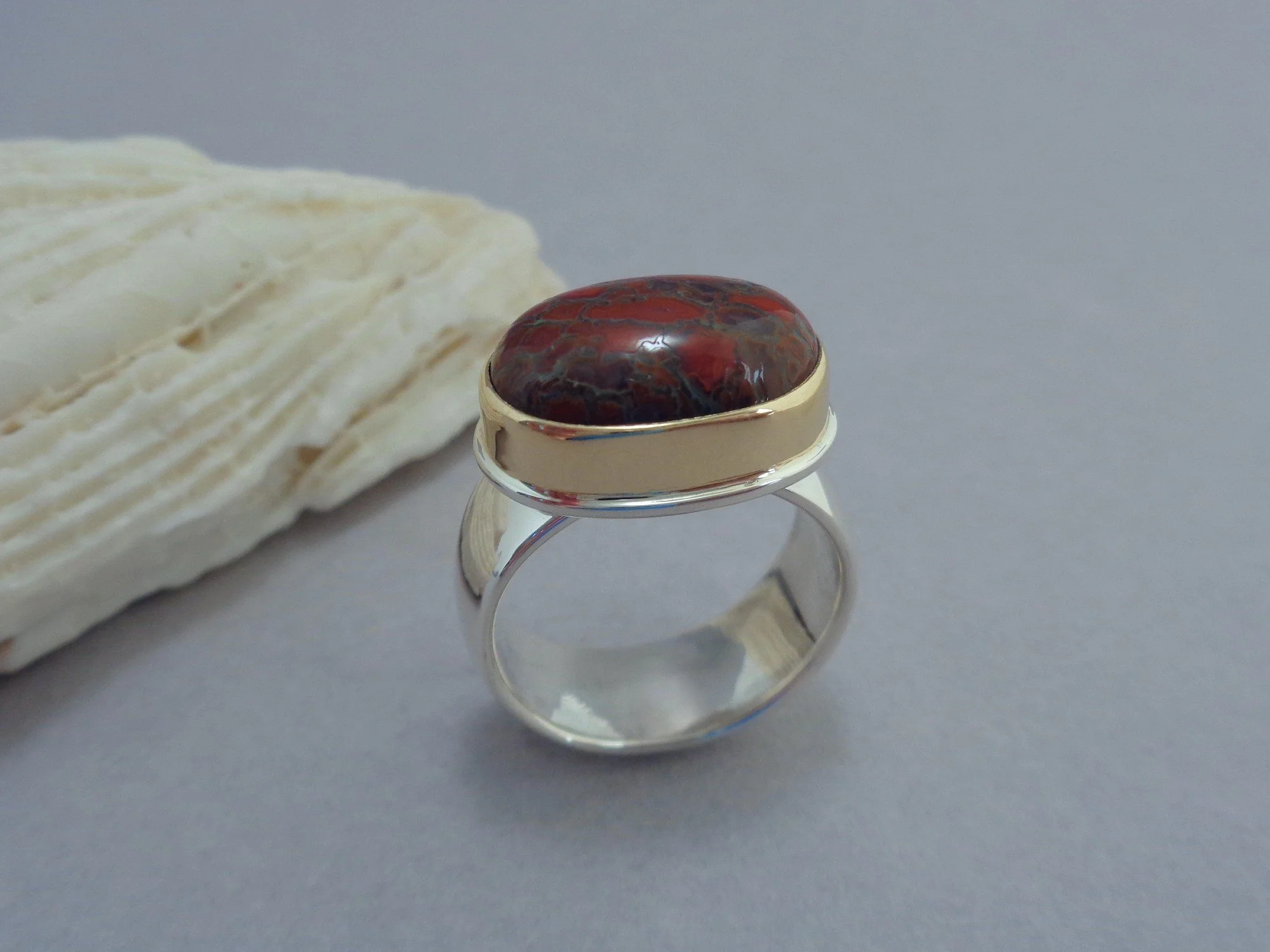 petrified dinosaur bone ring in 18k gold and sterling x.jpg