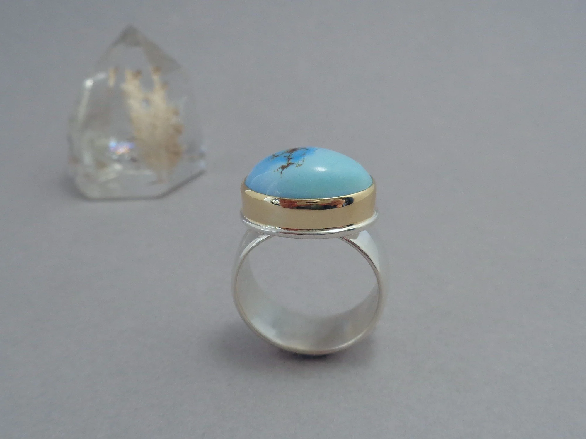 gold and silver ring with lavender turquoise x.jpg