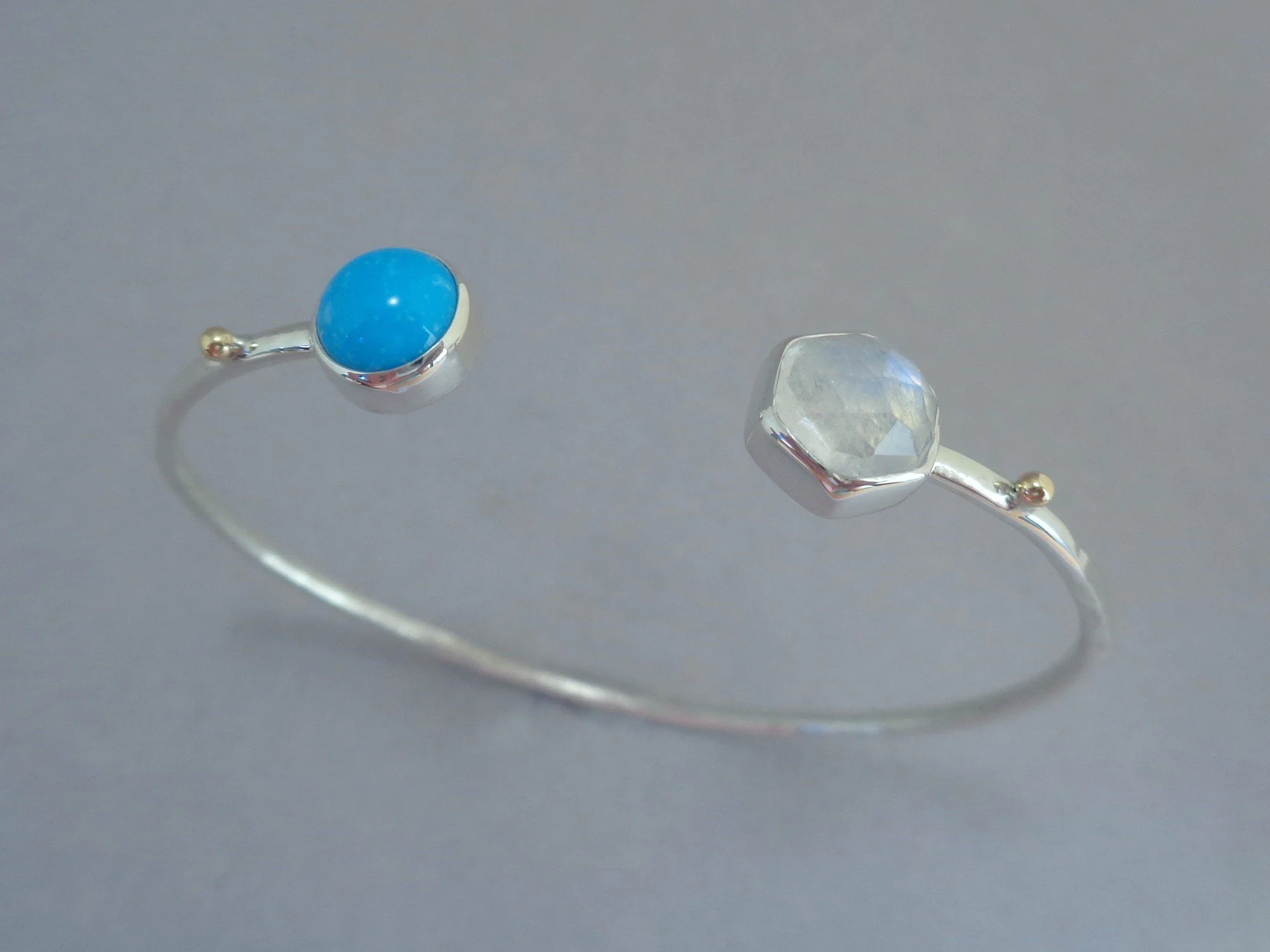 Sleeping Beauty turquoise and moonstone cuff x.jpg