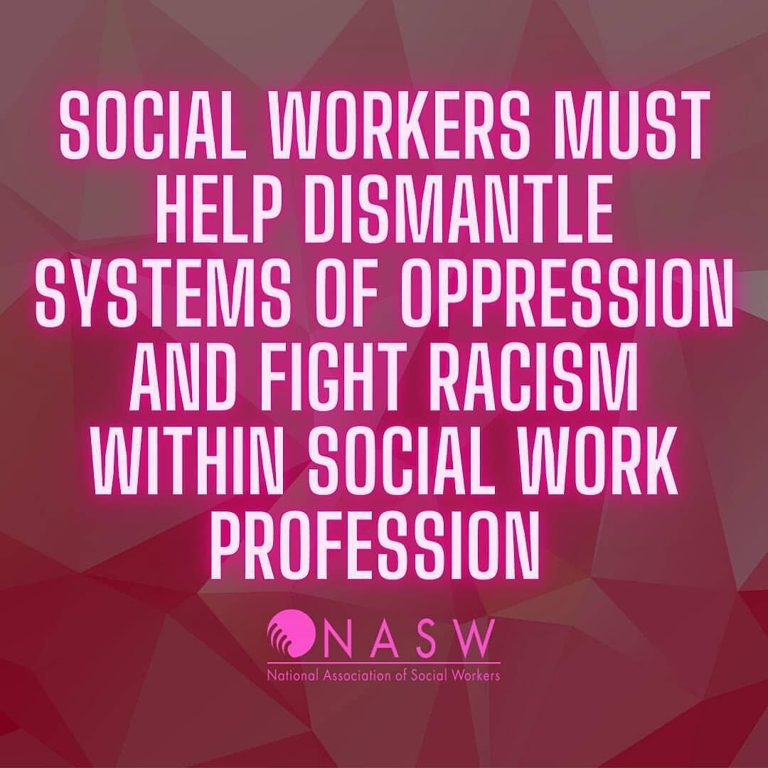 #Repost @nasw_ohio @download.ins
---
NASW Statement: Social Workers Must Help Dismantle Systems of Oppression and Fight Racism Within Social Work Profession. Scroll to read, get more info at the links in our bio. #socialworker #socialwork #nasw #anti