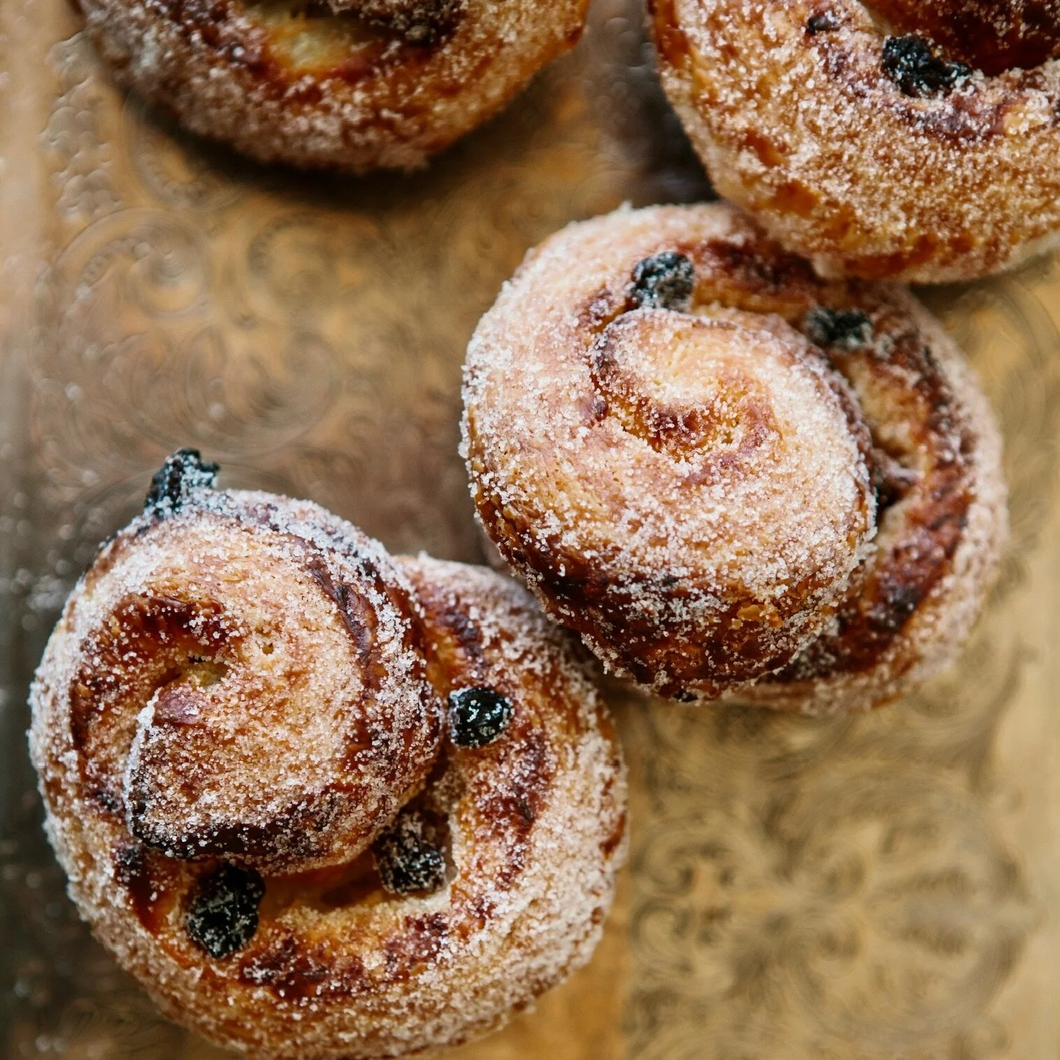 Duo of Pain Aux Raisins with Freshly Milled Rouge de Bordeaux Flour