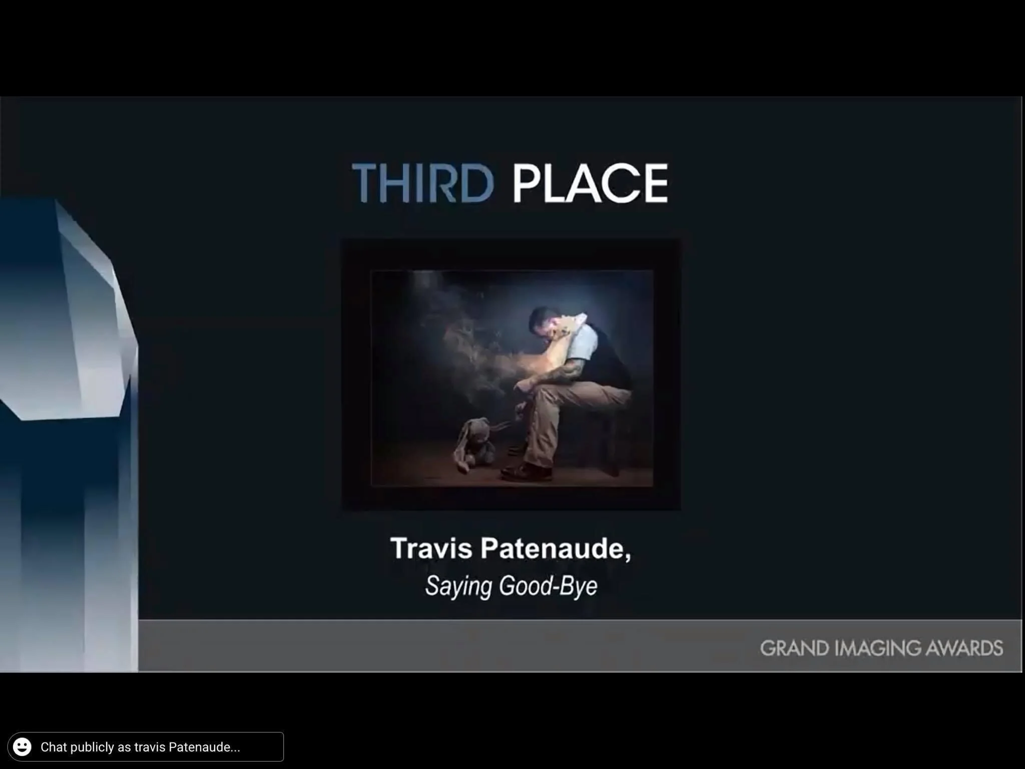 Saying Goodbye Wins Third Place in Pets Category at Internation Print Competition 