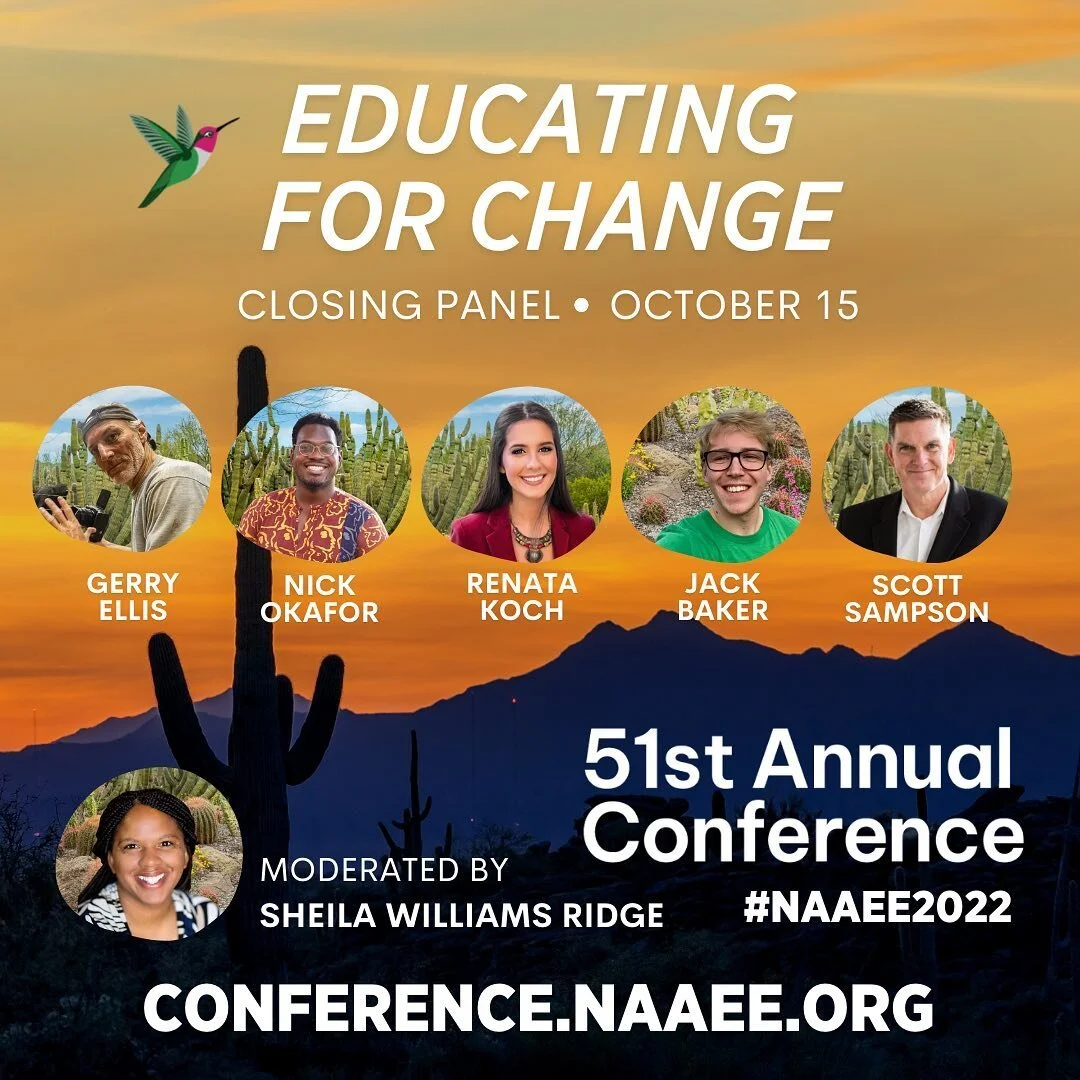 Today, our Director Renata will speak at the NAAEE (North American Association for Environmental Education) Conference, in the Plenary Session titled &ldquo;Educating for Change&rdquo;! Renata is presenting on gender and climate just education, and o