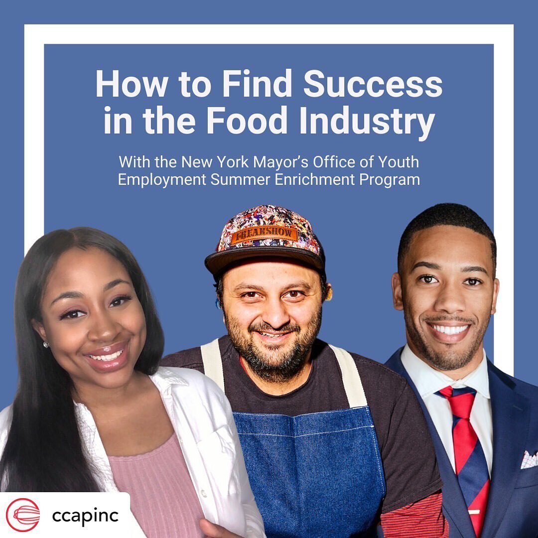 Tomorrow join our executive director and founder Rasheeda McCallum and many others partnering with the New York Mayor&rsquo;s Office of Youth Employment Summer Enrichment Program so hundreds of students can learn the recipe to success from a group of