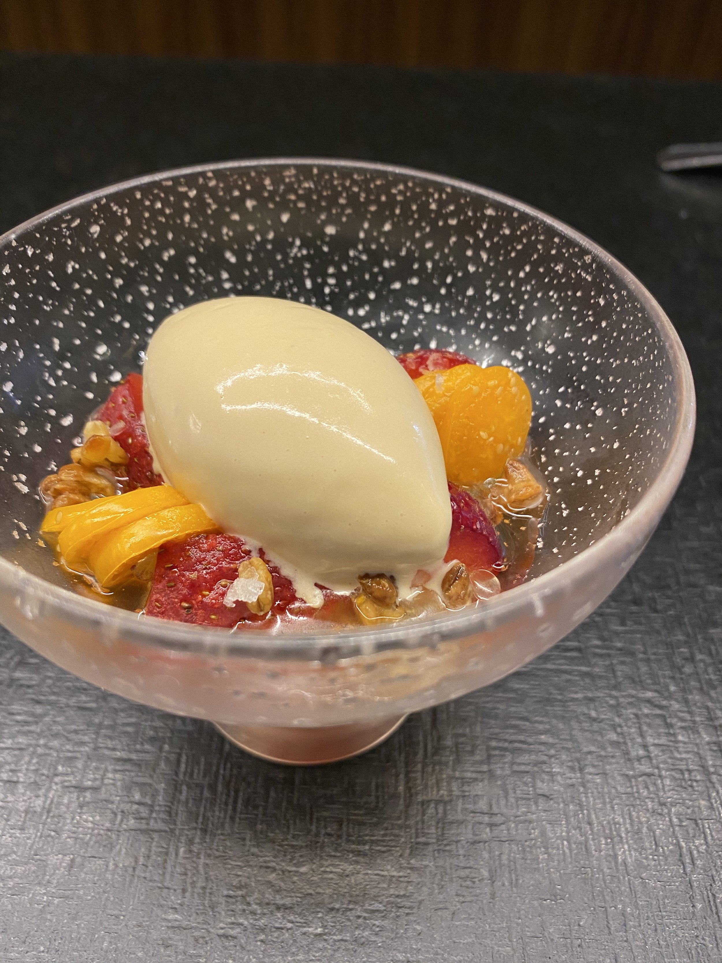 nuruk icecream, strawberry, sweet birch