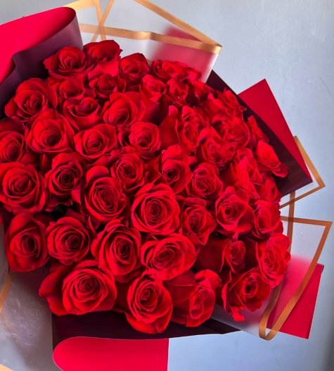 50 Red Roses Bouquet